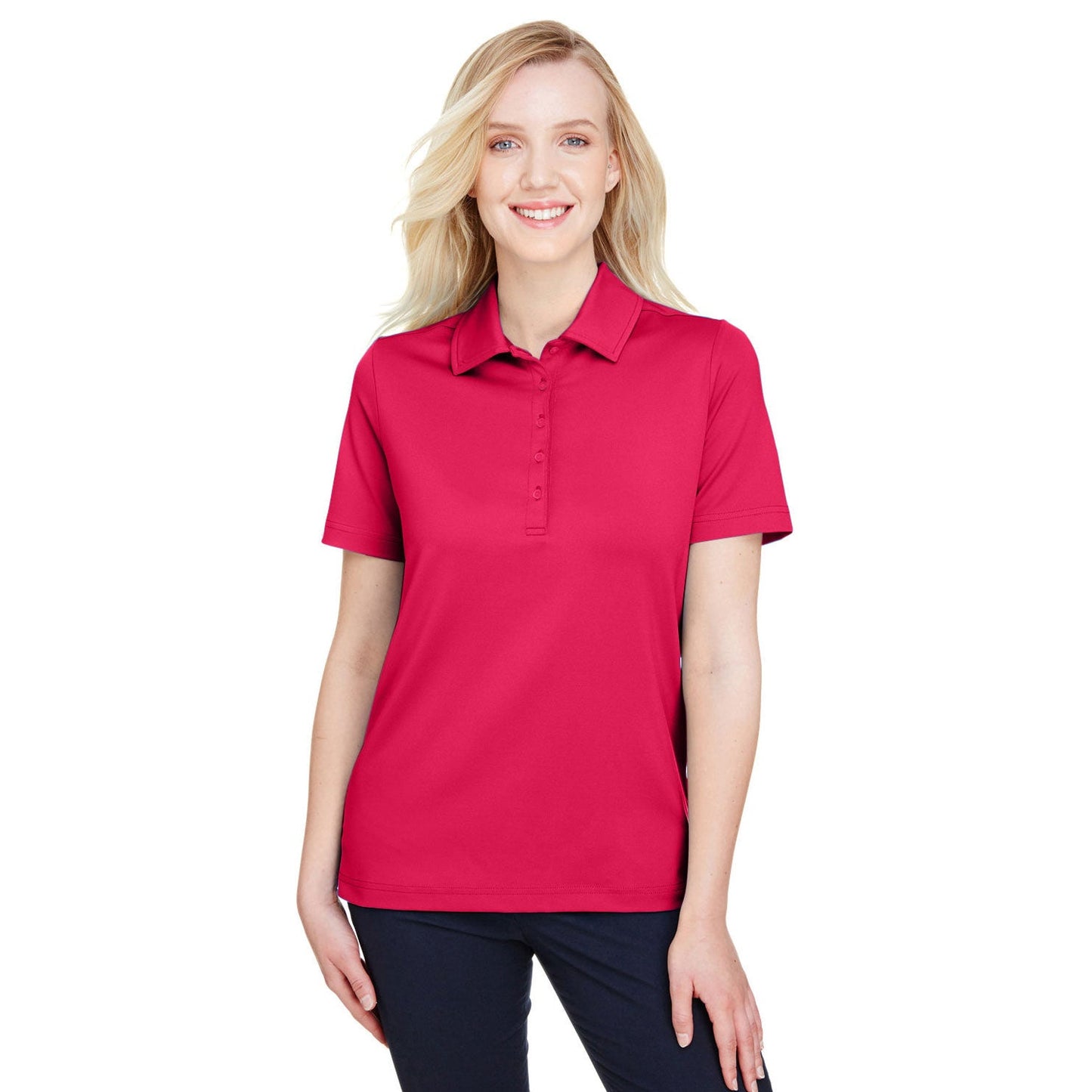 Black Polo Shirt - Devon & Jones - Performance Fabric