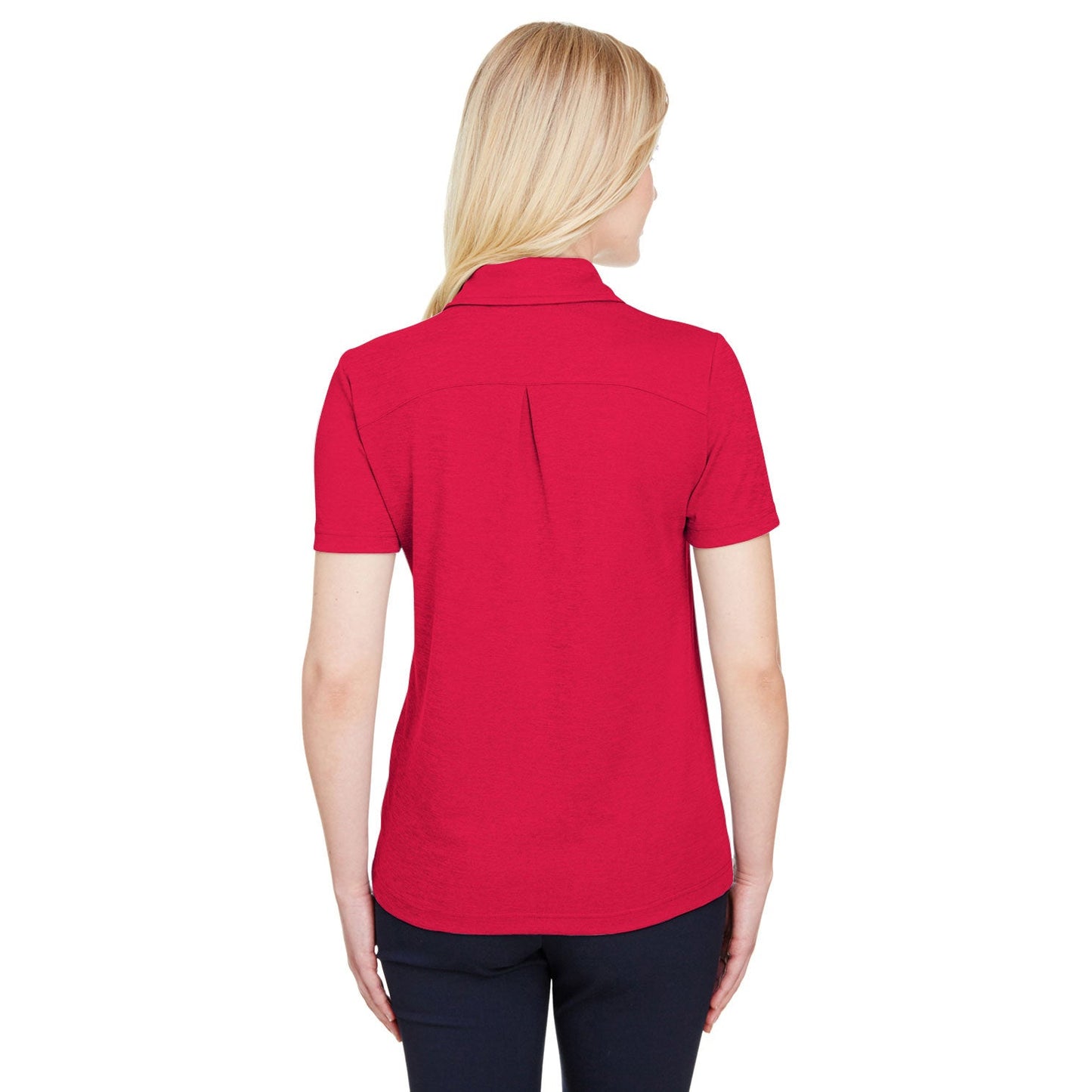 Black Heather Polo - Devon & Jones - Performance Fabric