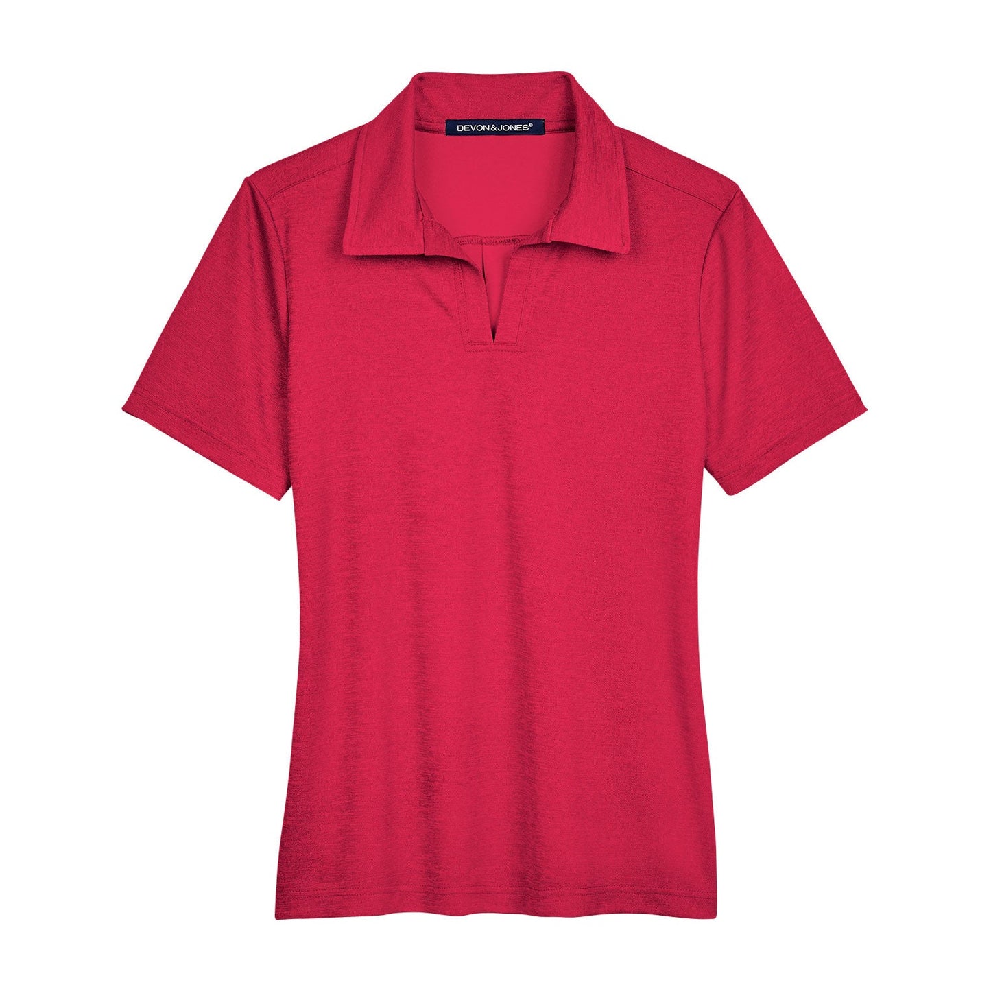 Black Heather Polo - Devon & Jones - Performance Fabric