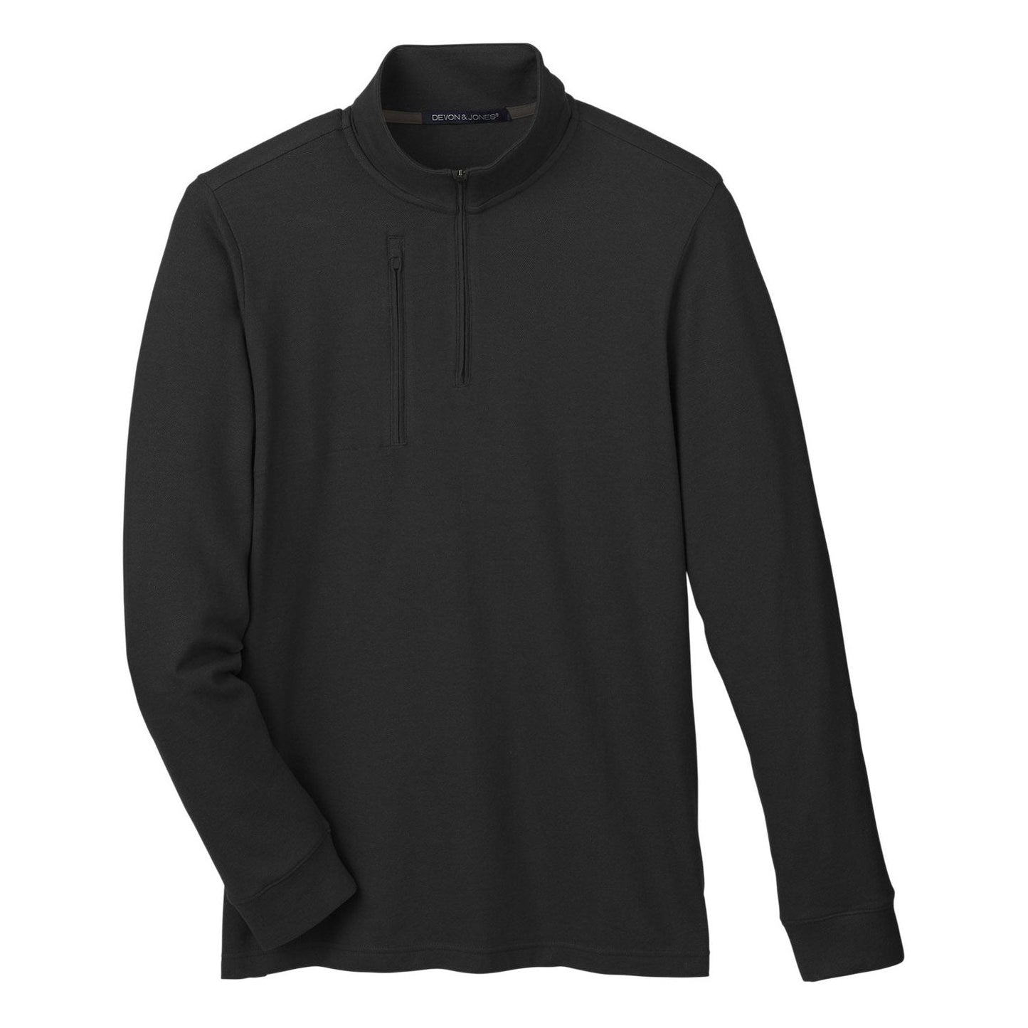 Black Sweatshirt - Devon & Jones - Moisture-Wicking