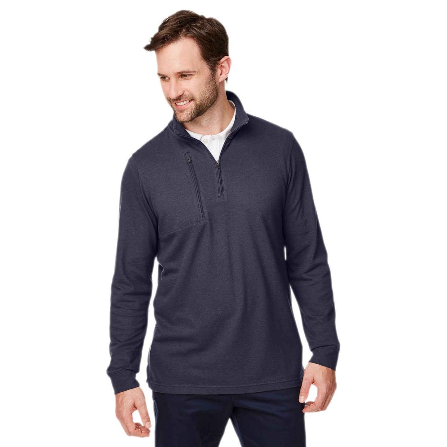 Black Sweatshirt - Devon & Jones - Moisture-Wicking