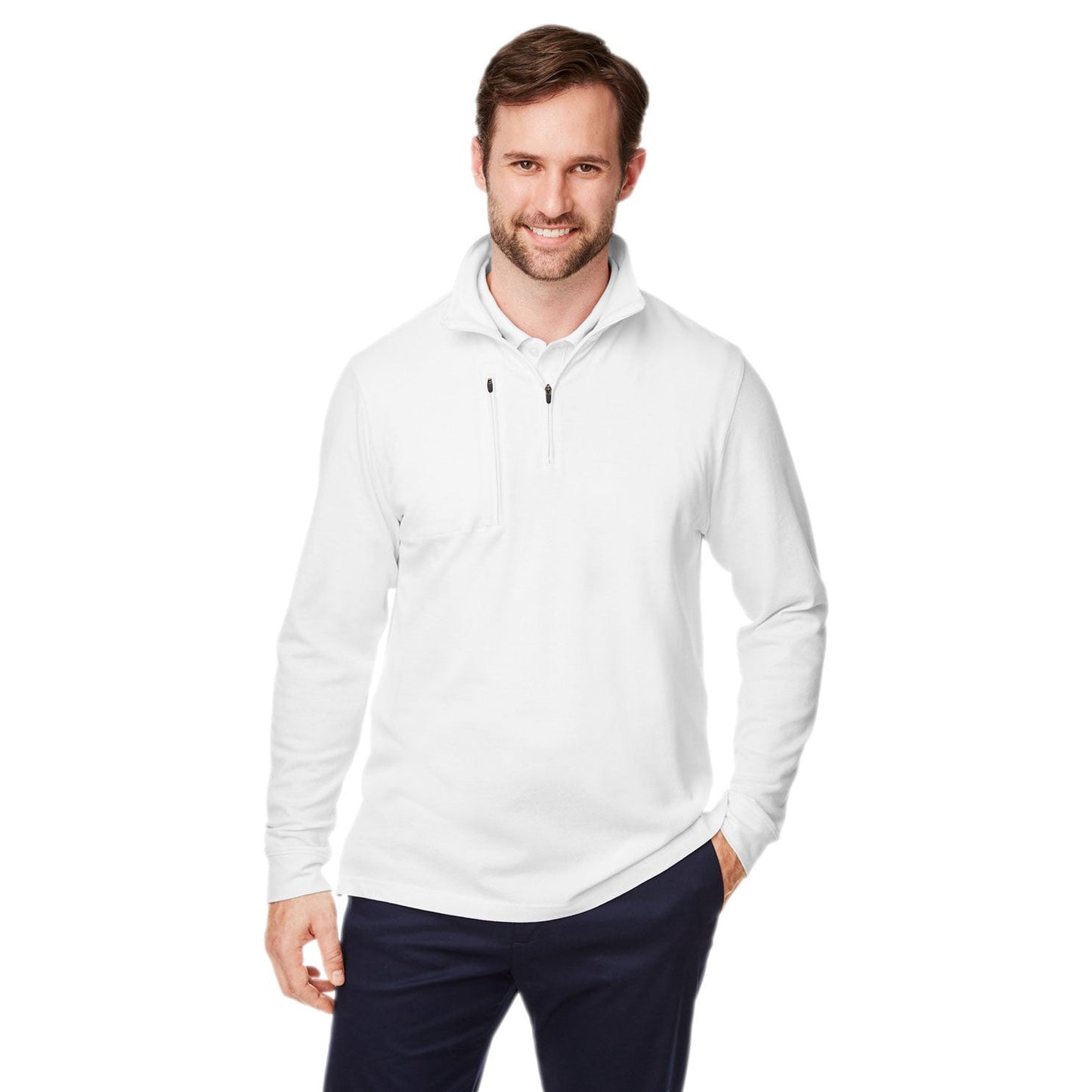 Black Sweatshirt - Devon & Jones - Moisture-Wicking