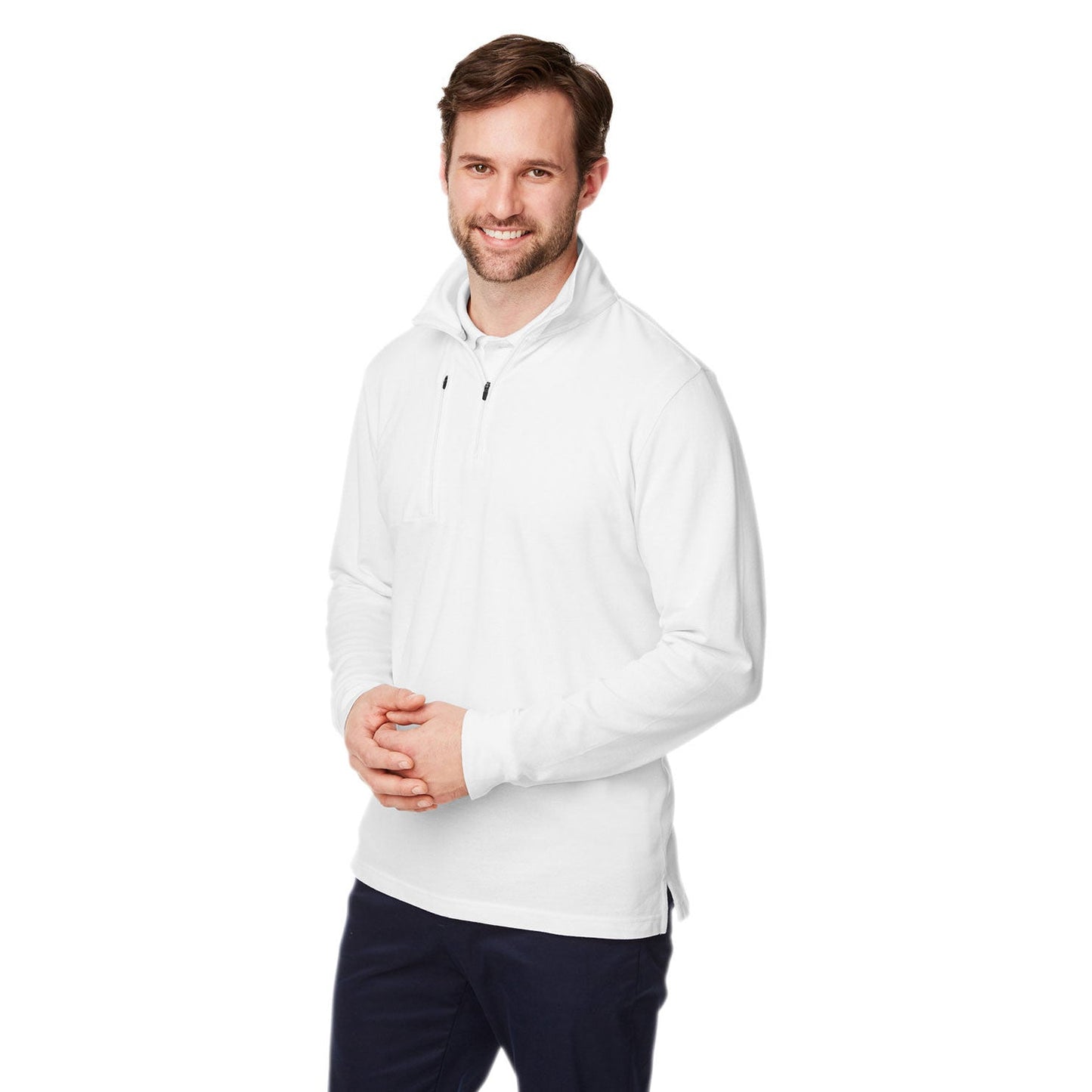 Black Sweatshirt - Devon & Jones - Moisture-Wicking