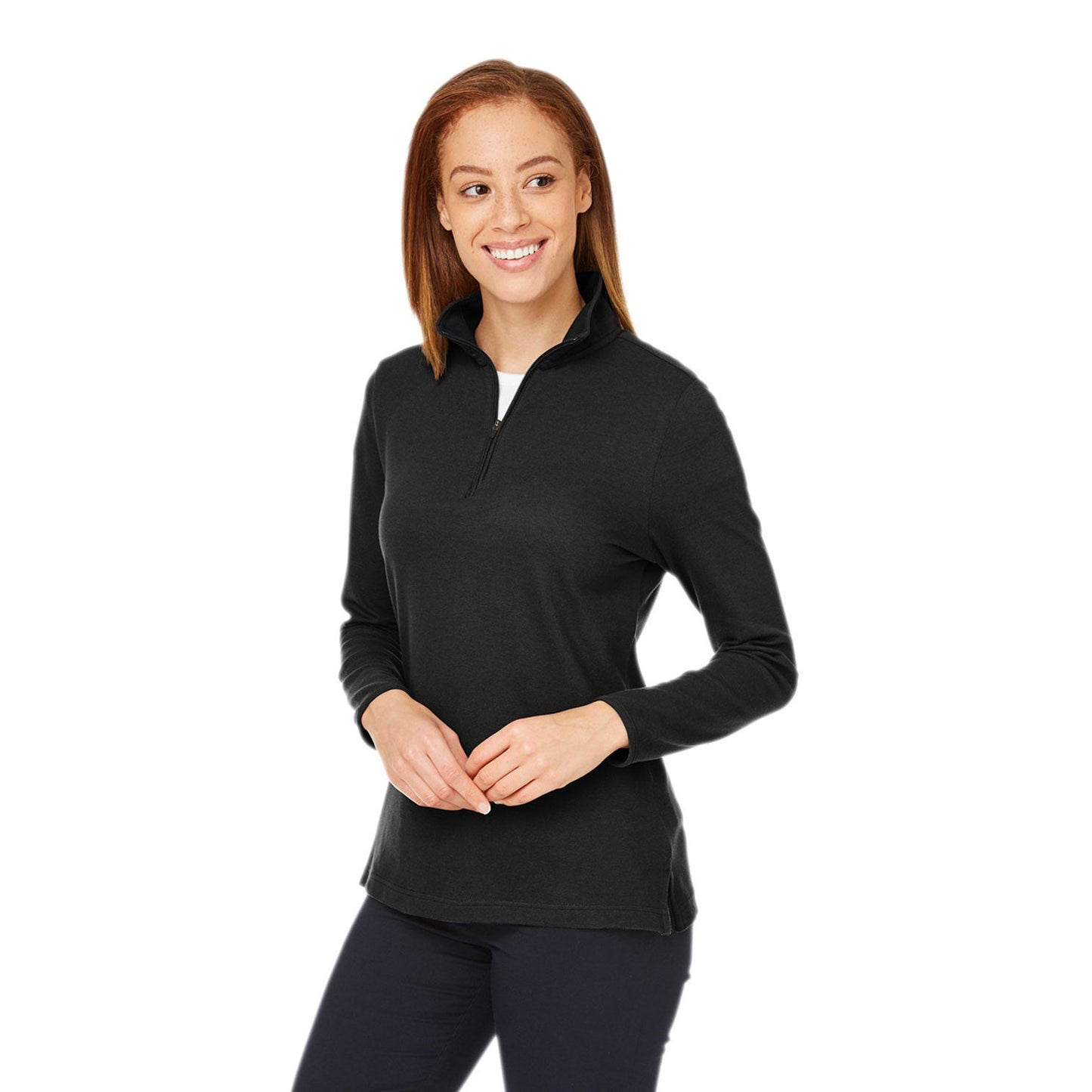 Black Sweatshirts - Devon & Jones - Performance Fabric