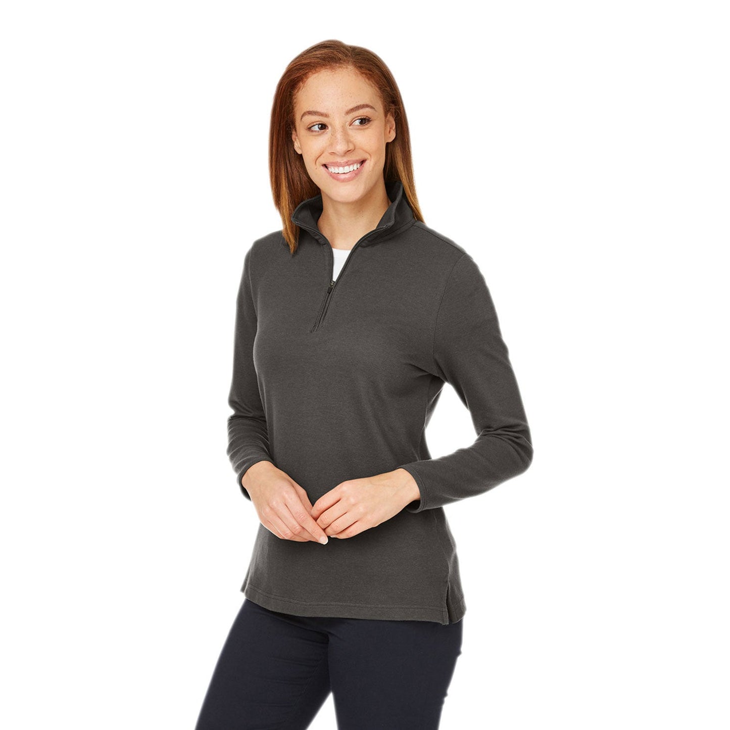 Black Sweatshirts - Devon & Jones - Performance Fabric