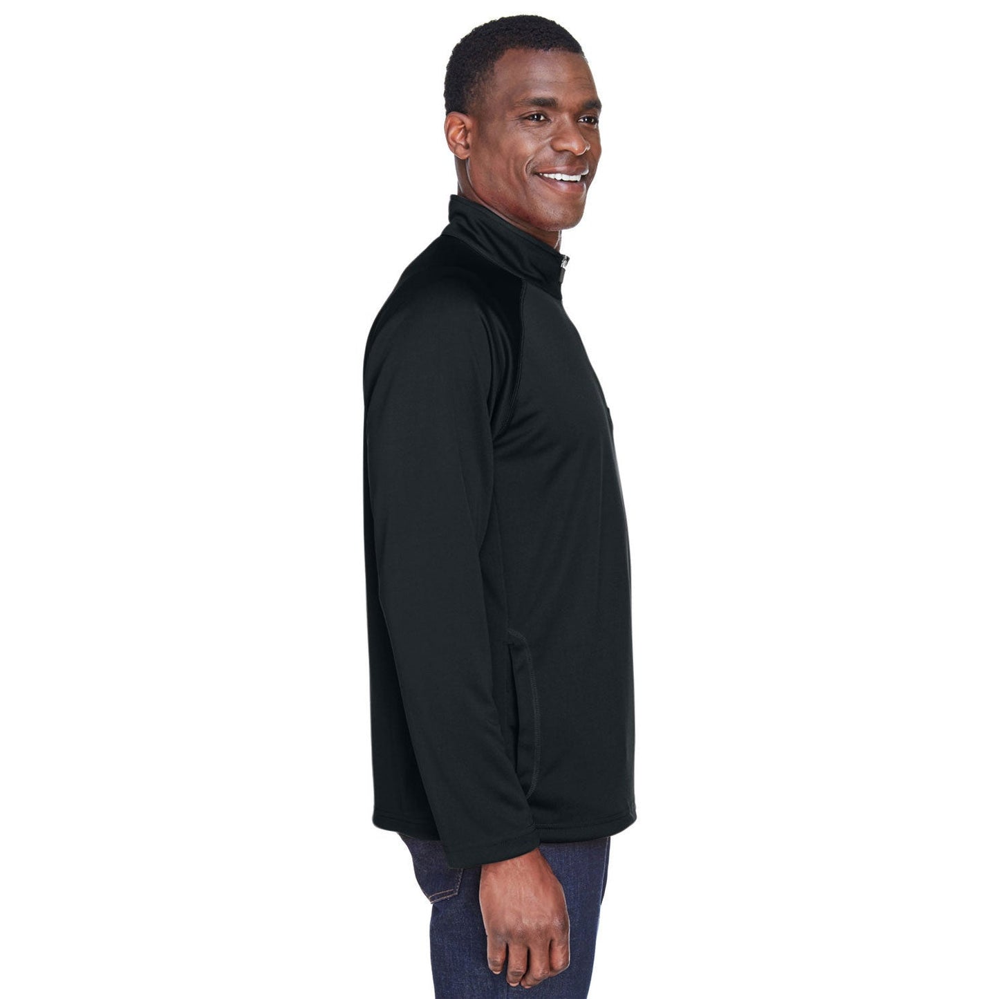 Black Sweatshirts - Devon & Jones - Stretch Fabric
