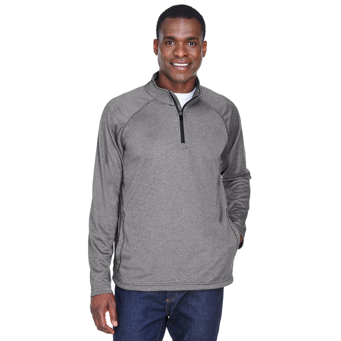 Black Sweatshirts - Devon & Jones - Stretch Fabric