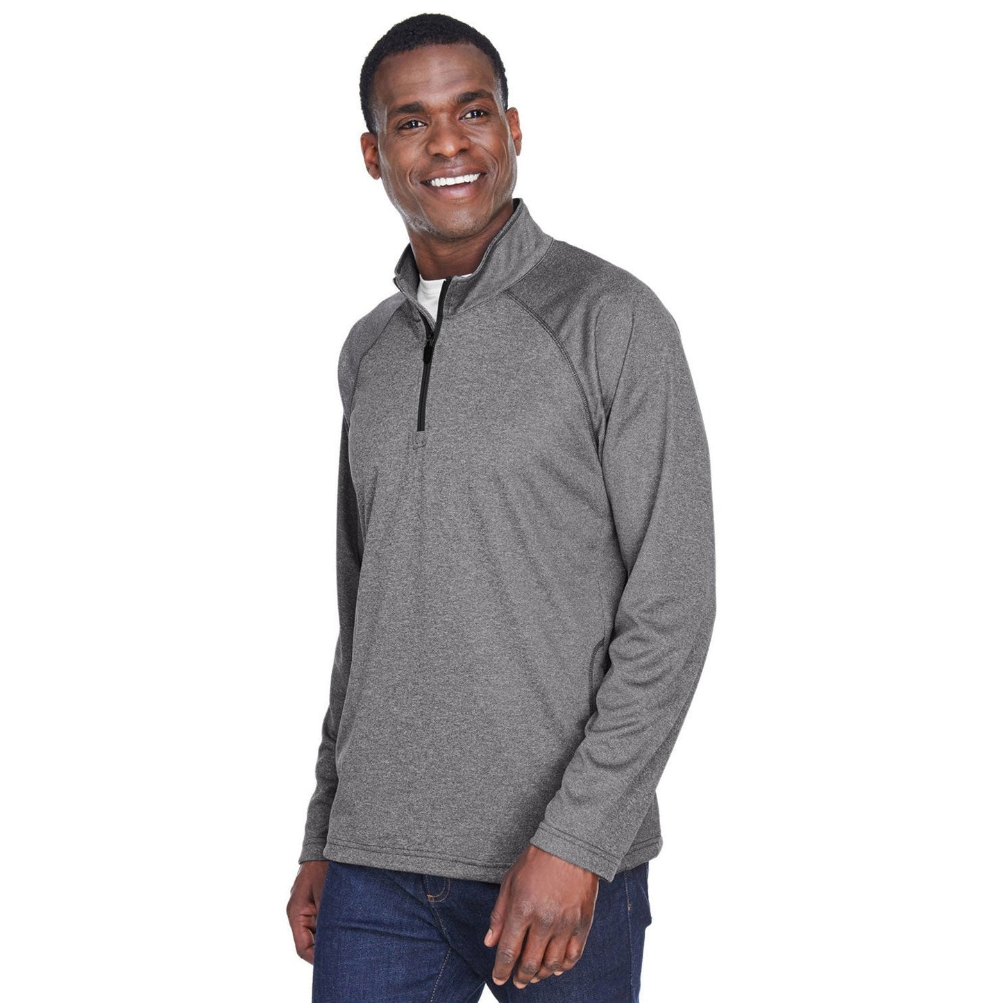 Black Sweatshirts - Devon & Jones - Stretch Fabric