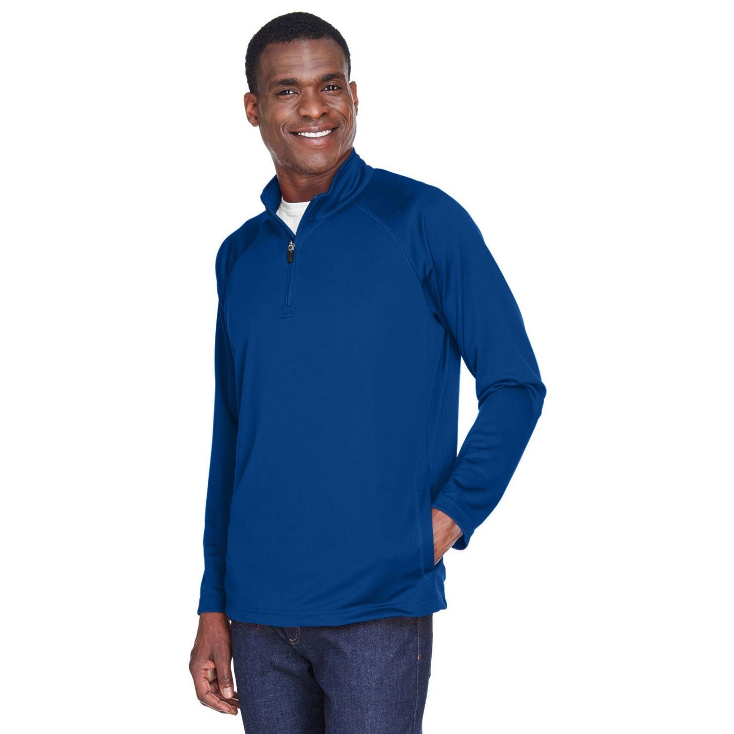 Black Sweatshirts - Devon & Jones - Stretch Fabric