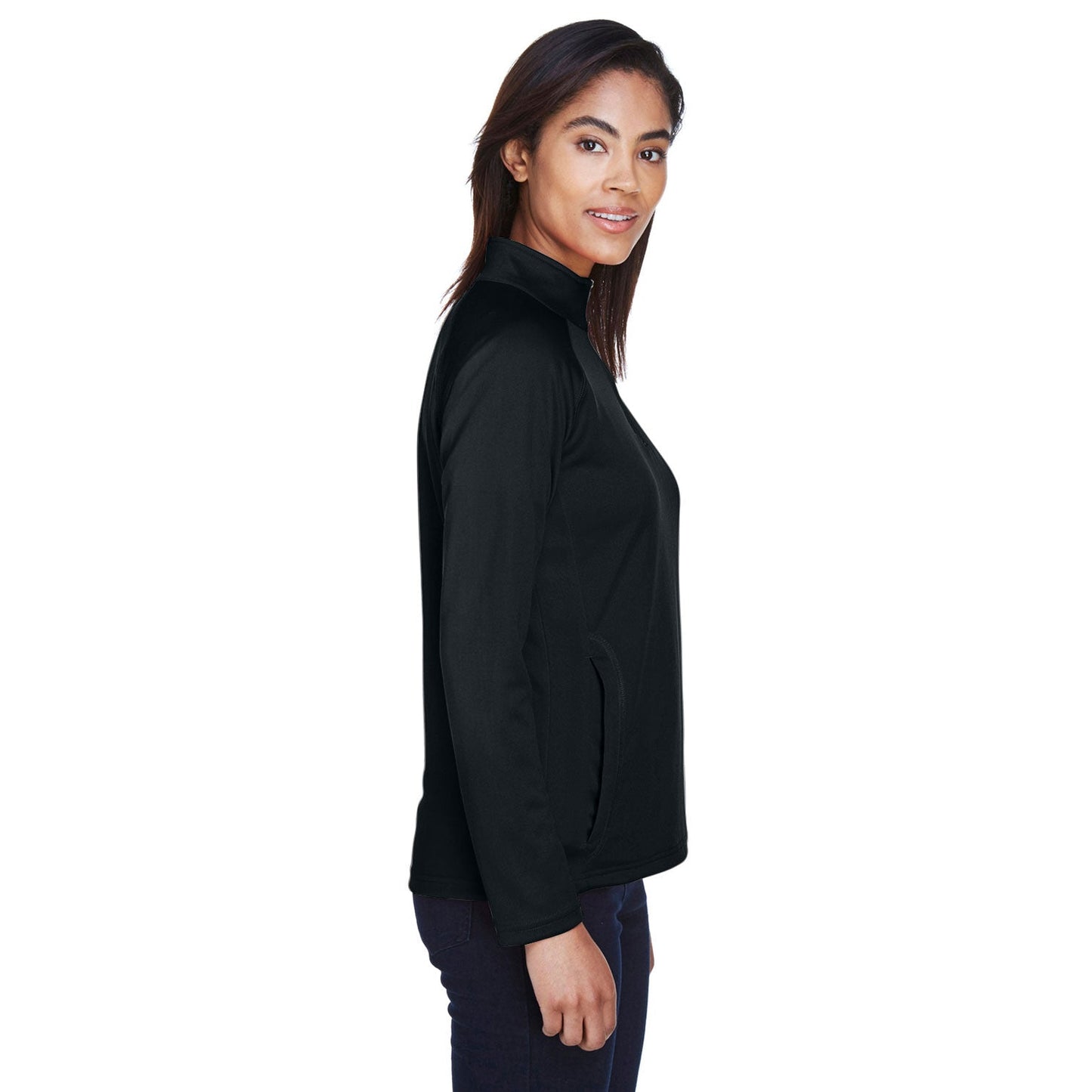 Black Sweatshirts - Devon & Jones - Stretch Tech-Shell