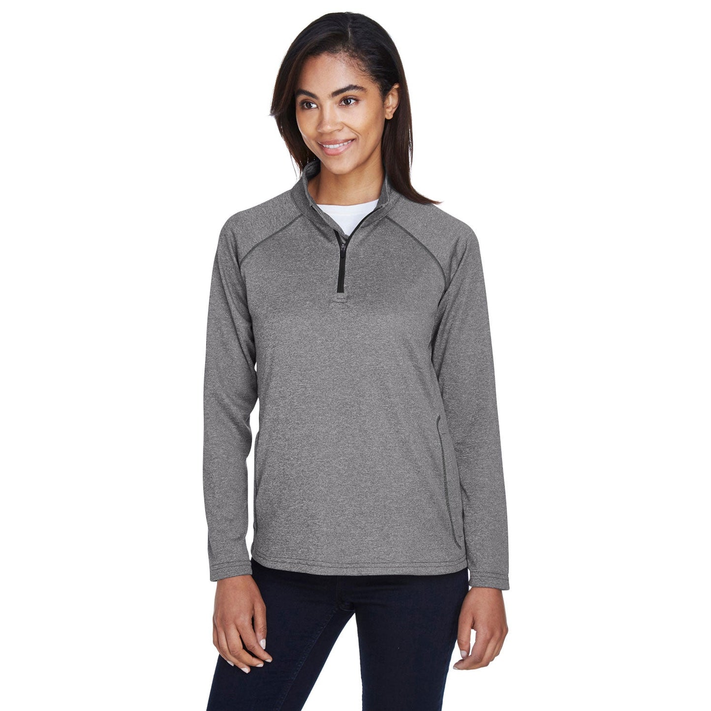 Black Sweatshirts - Devon & Jones - Stretch Tech-Shell