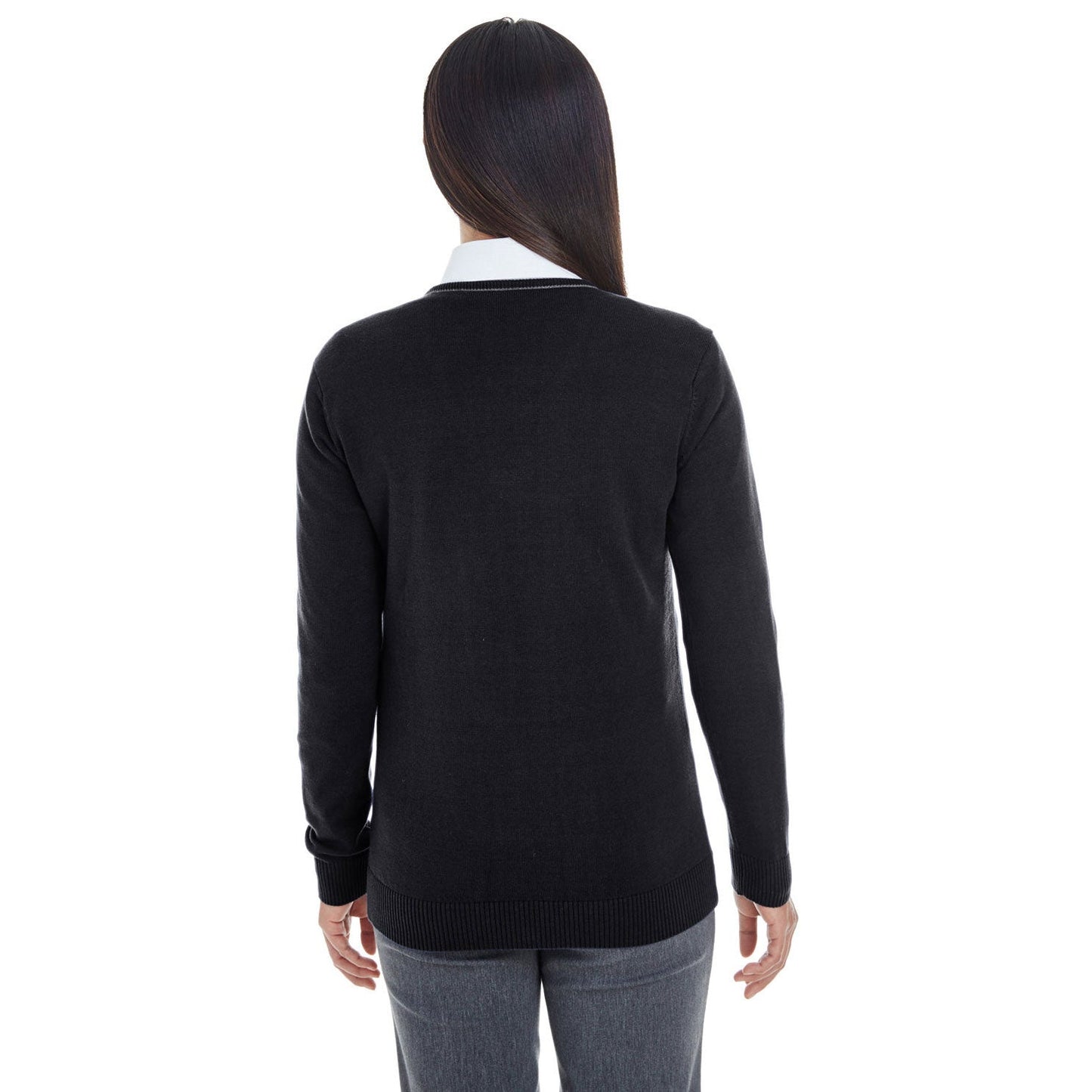 Black/Graphite Cardigan - Devon & Jones - Stylish Sweater