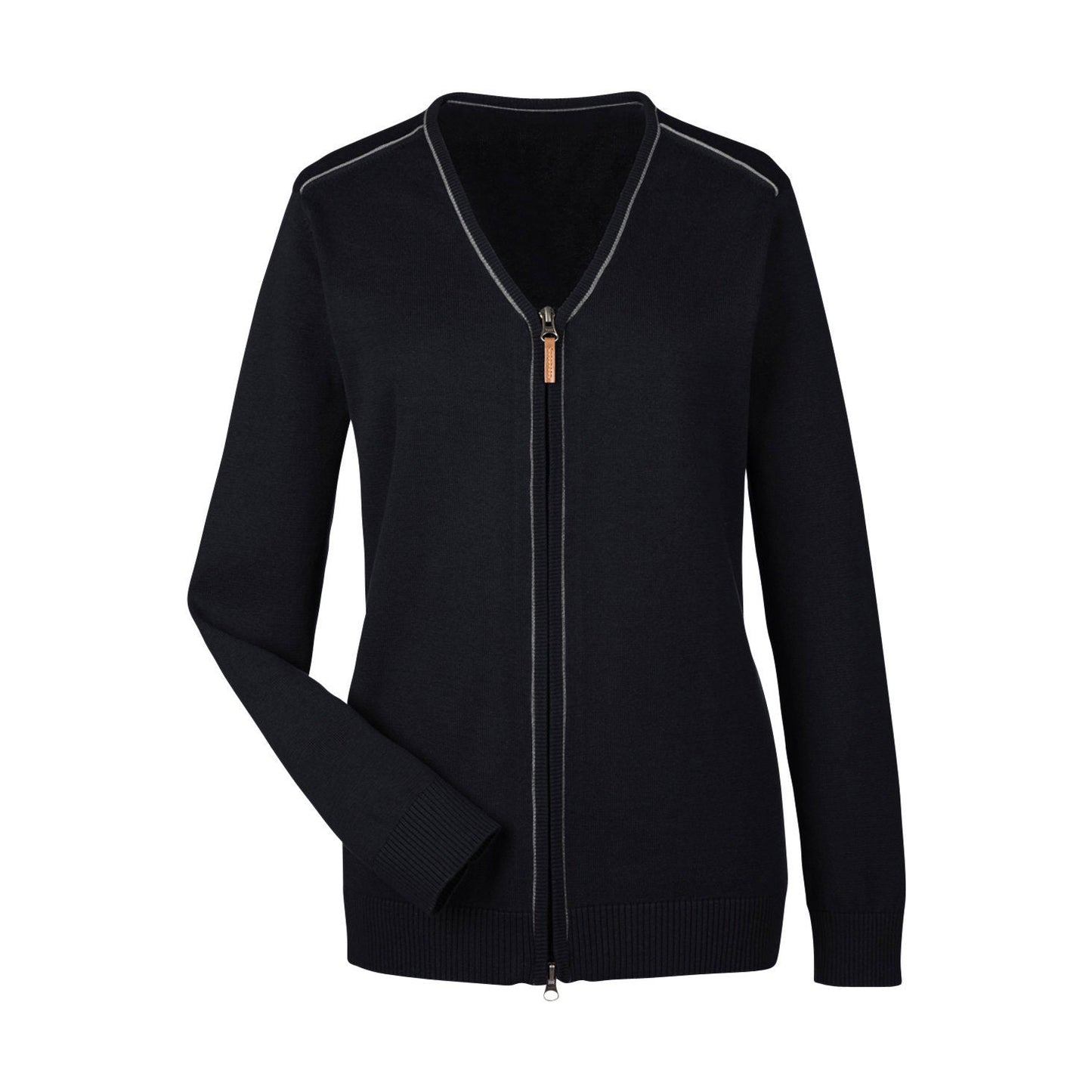 Black/Graphite Cardigan - Devon & Jones - Stylish Sweater