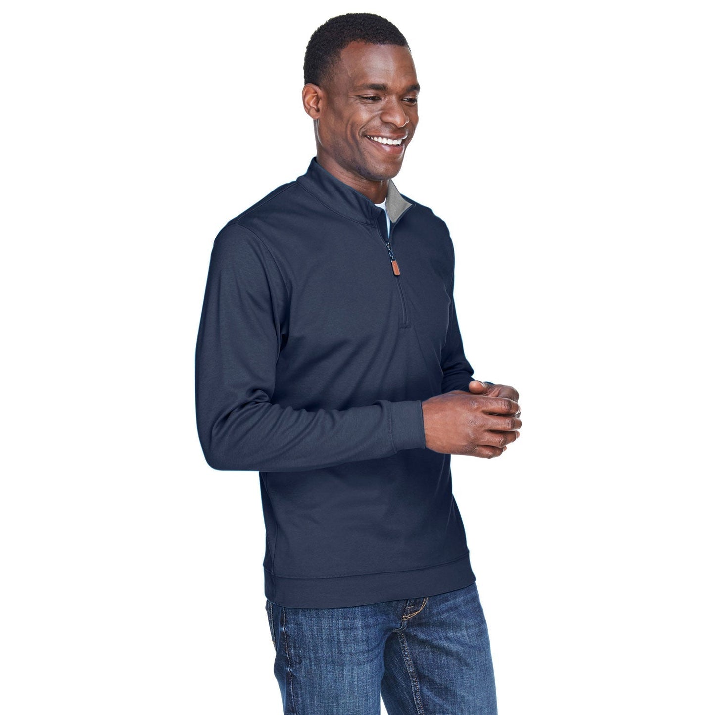 Black Sweatshirt - Devon & Jones - Moisture Wicking