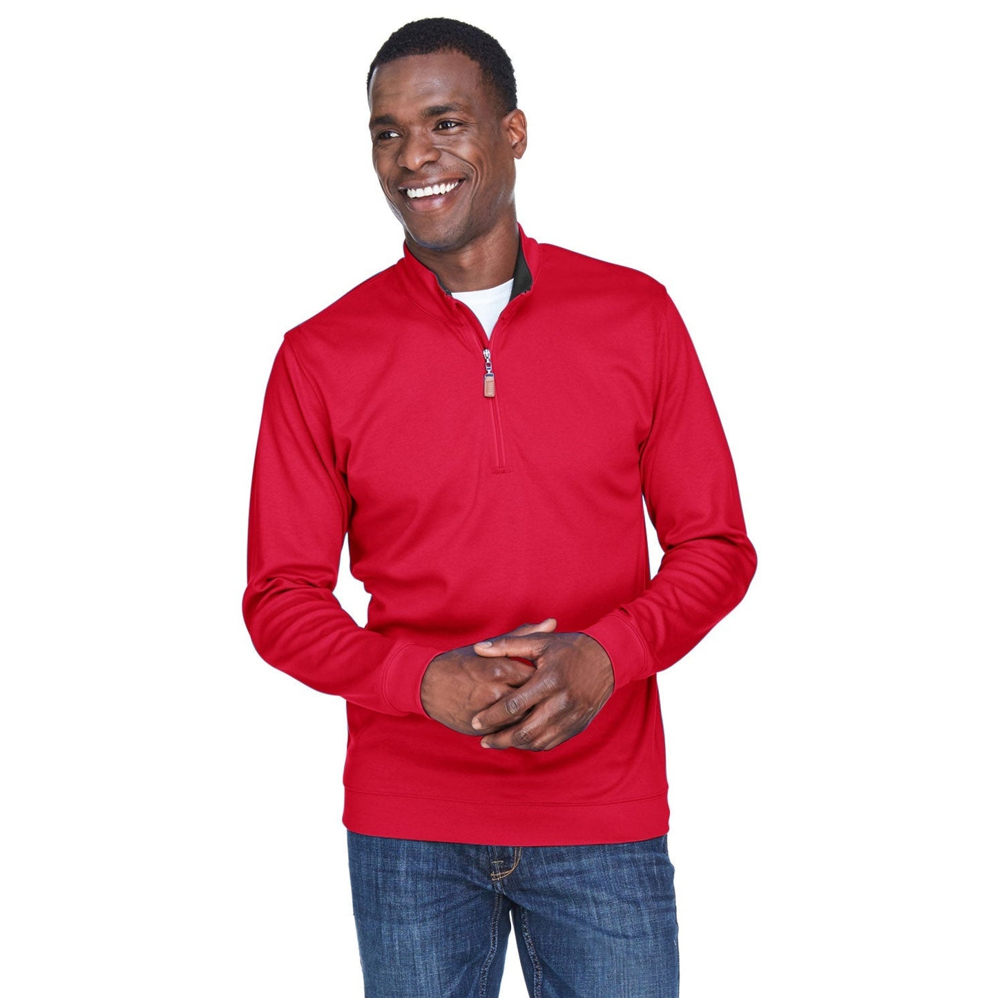 Black Sweatshirt - Devon & Jones - Moisture Wicking