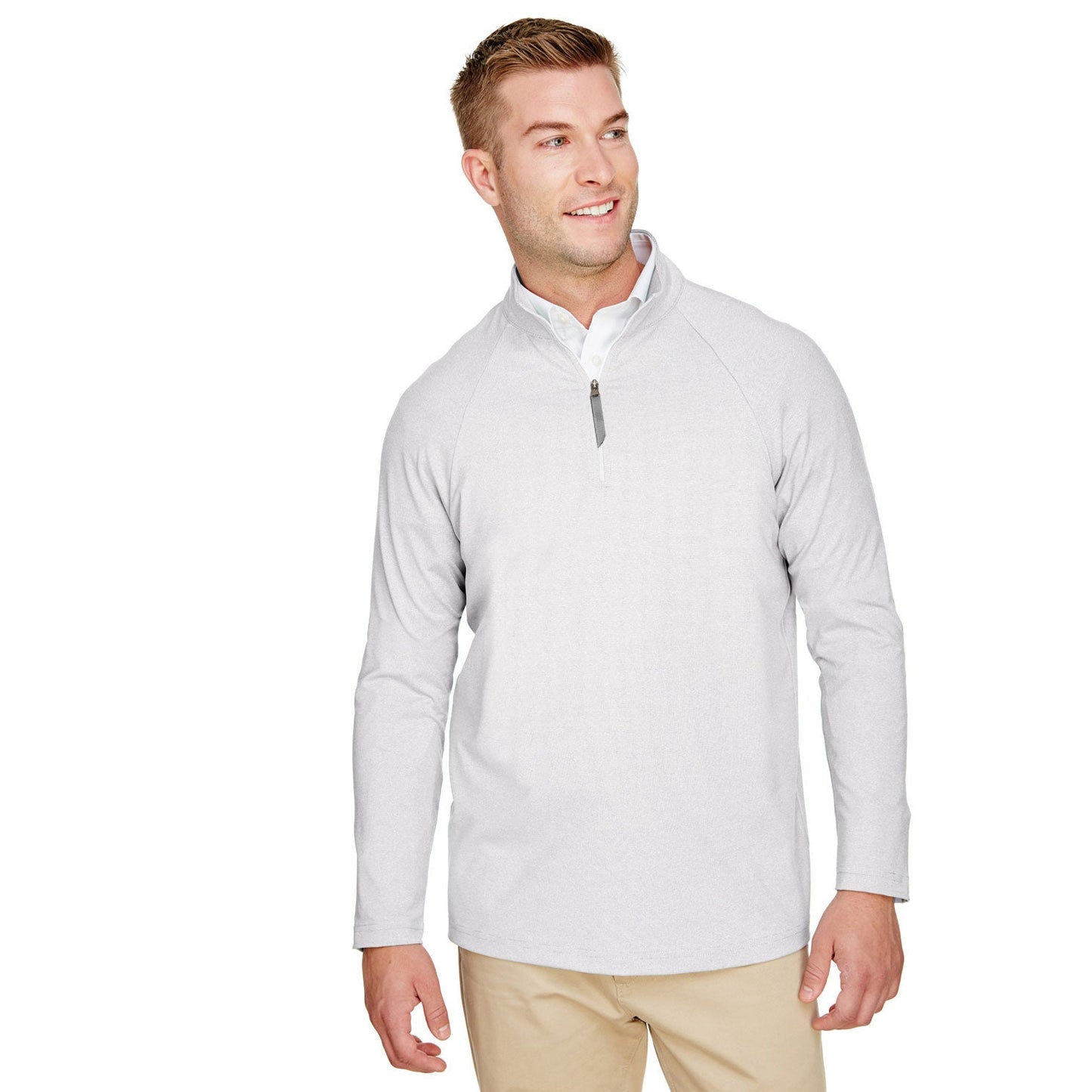 Black Sweatshirts - Devon & Jones - Micro-Stripe Zip