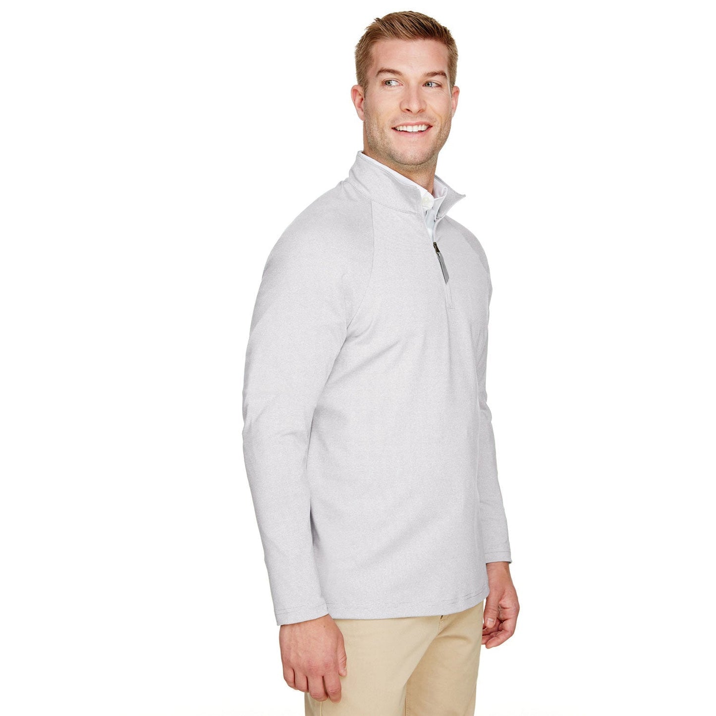Black Sweatshirts - Devon & Jones - Micro-Stripe Zip