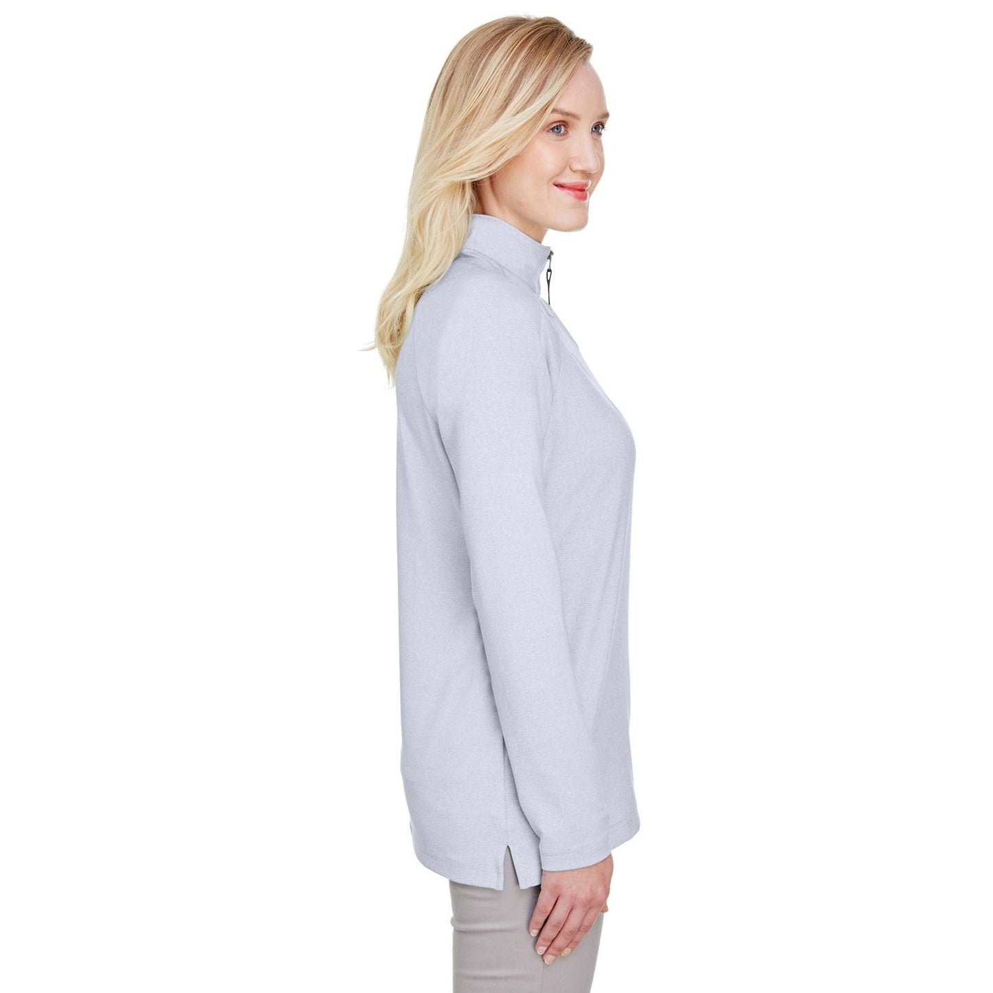 Black Sweatshirts - Devon & Jones - Performance Micro-Stripe