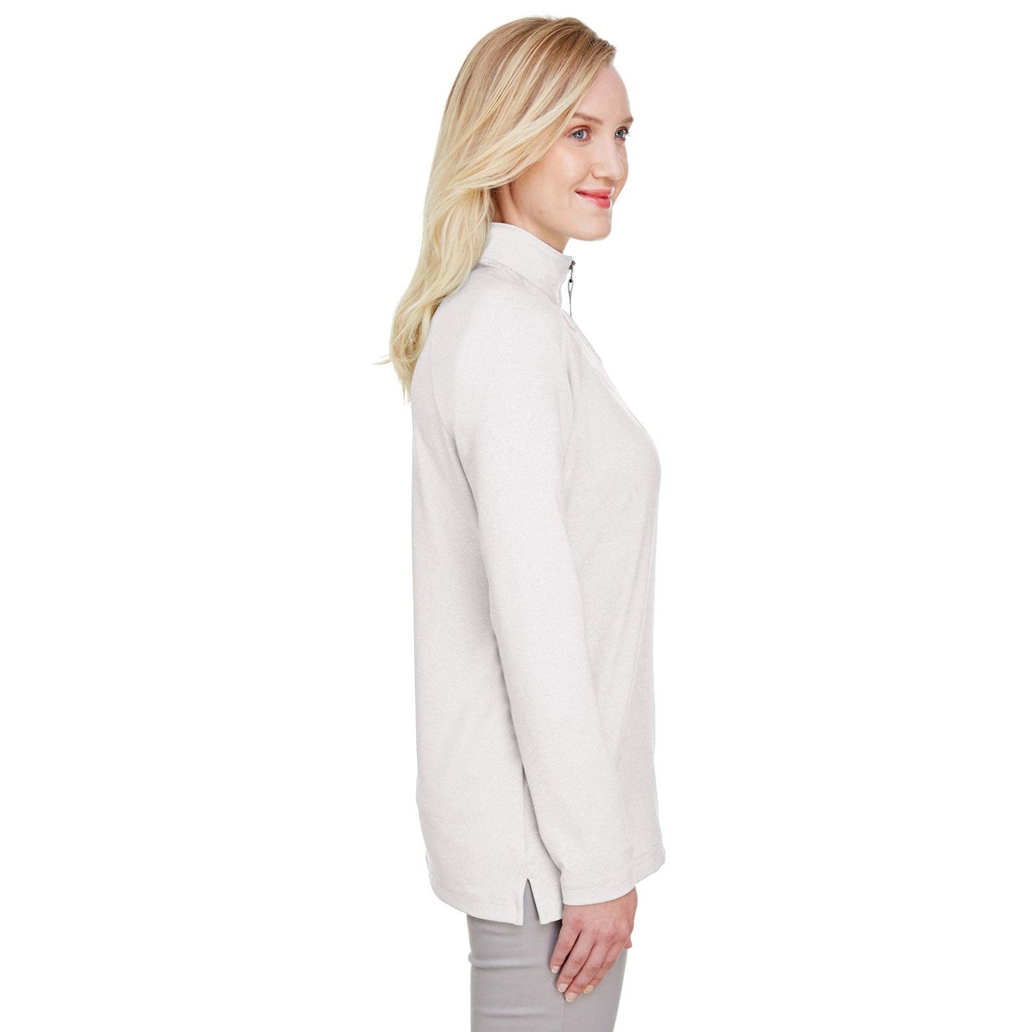 Black Sweatshirts - Devon & Jones - Performance Micro-Stripe