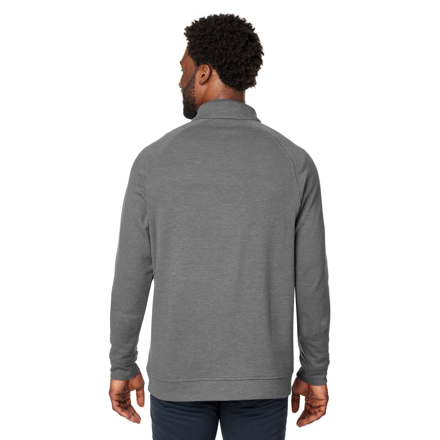 Black Melange Sweatshirt - Devon & Jones - Stylish Comfort