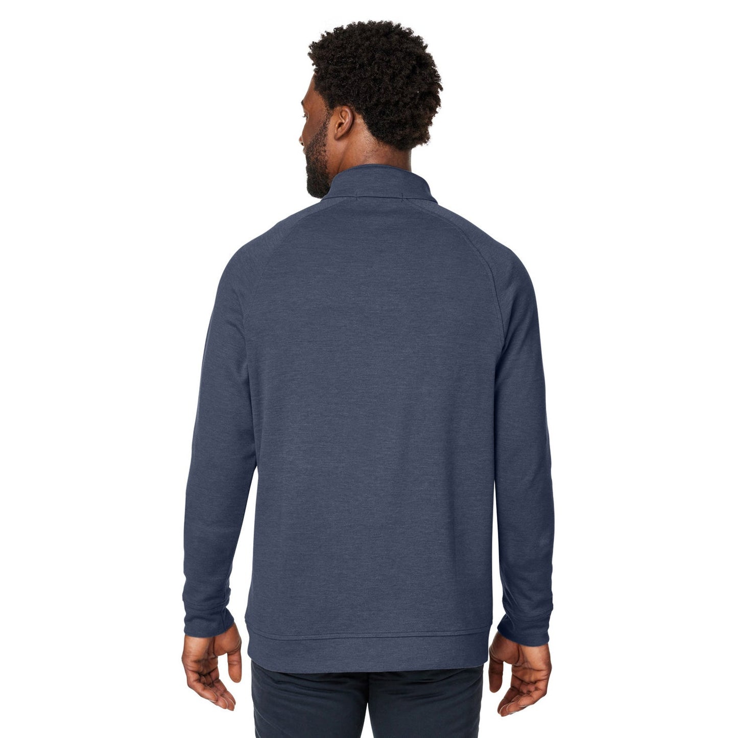 Black Melange Sweatshirt - Devon & Jones - Stylish Comfort