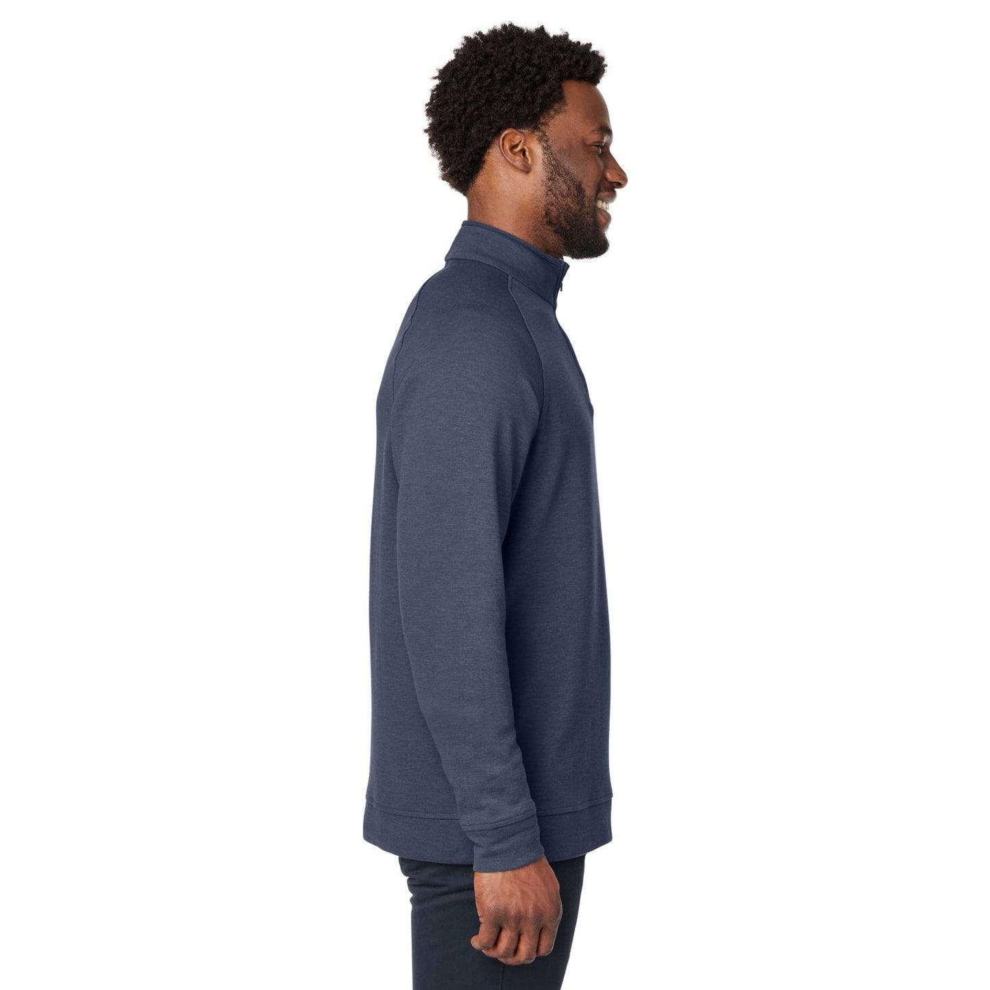 Black Melange Sweatshirt - Devon & Jones - Stylish Comfort