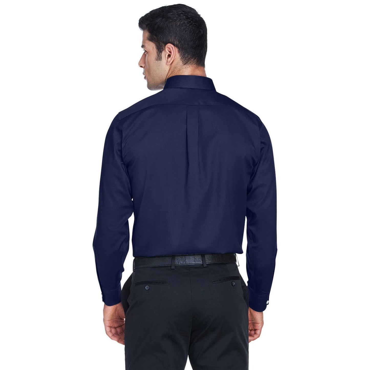 Black Button Up Shirt - Devon & Jones - Solid Stretch Twill