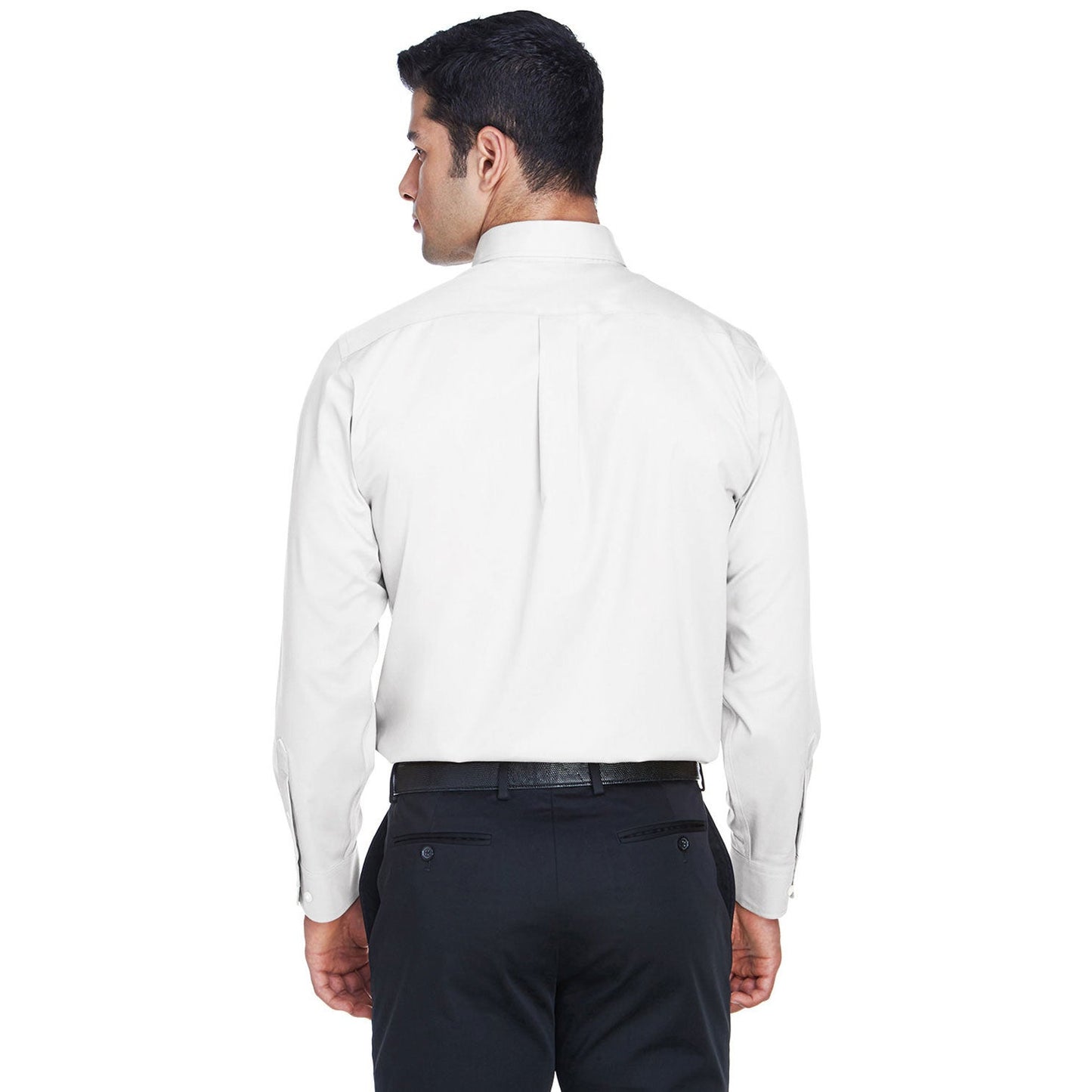 Black Button Up Shirt - Devon & Jones - Solid Stretch Twill