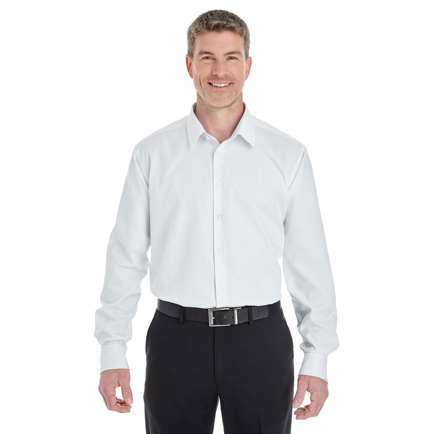 Black Button Up Shirt - Devon & Jones - Soft Cotton Blend