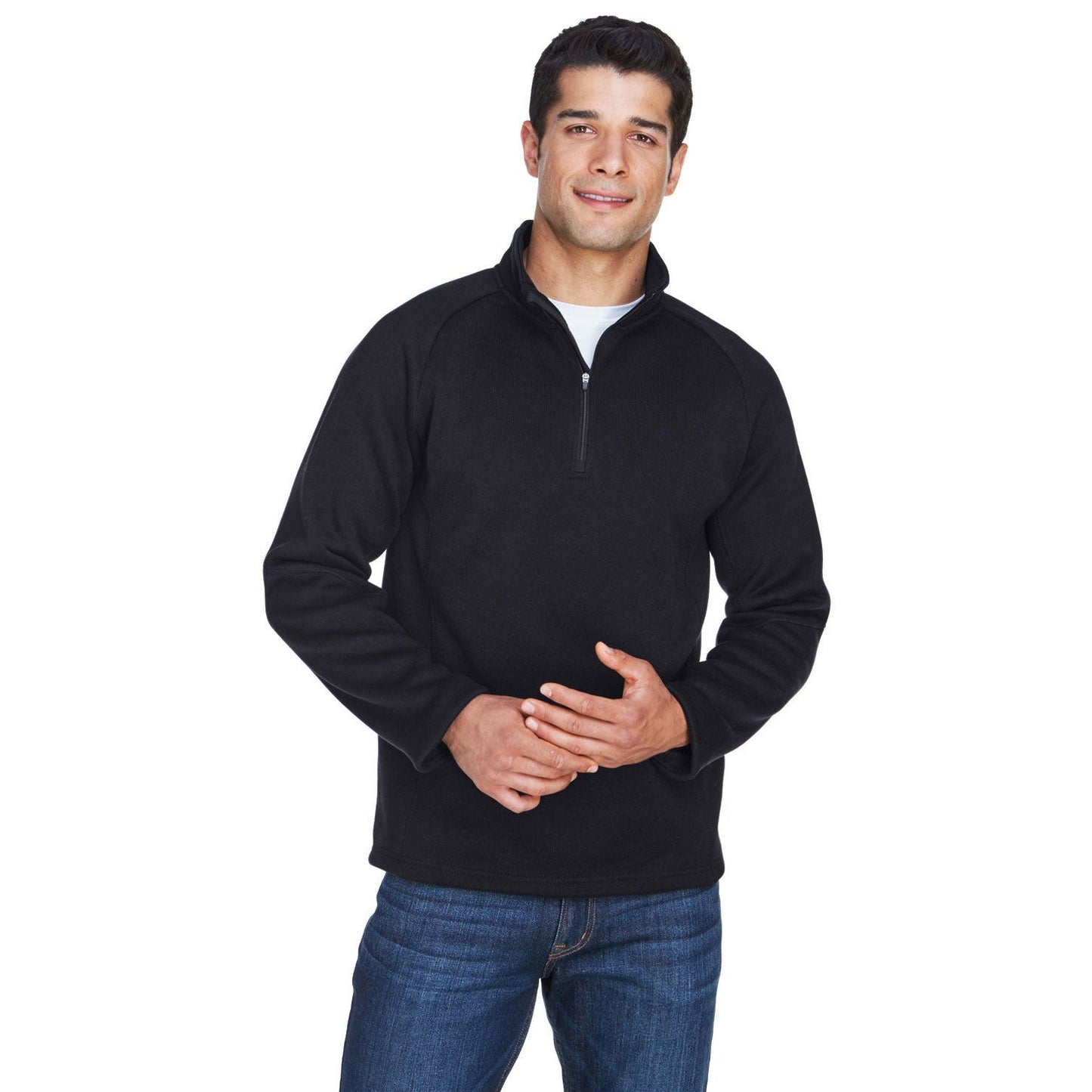 Black Sweatshirts - Devon & Jones - Fleece Design