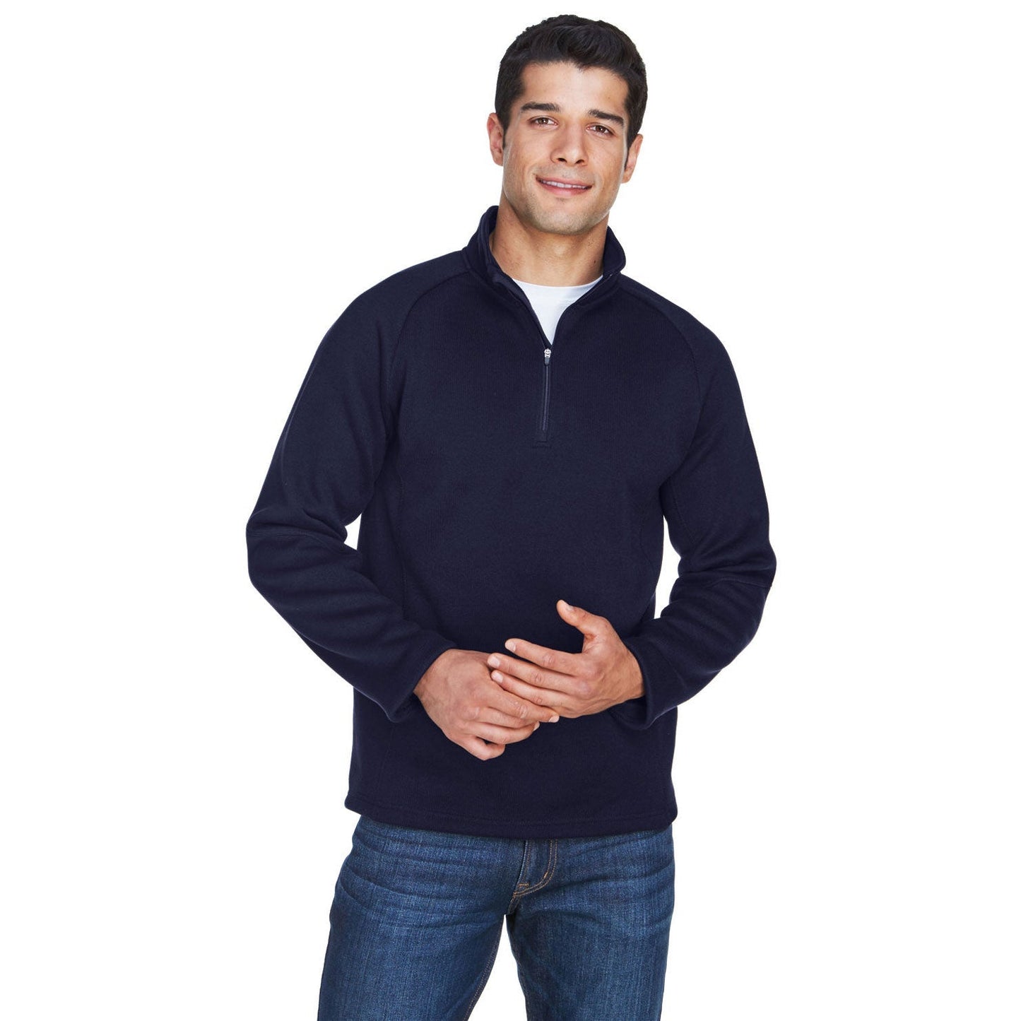 Black Sweatshirts - Devon & Jones - Fleece Design