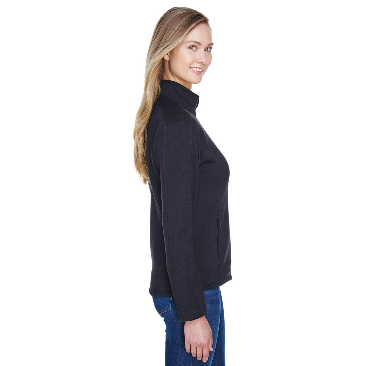 Black Fleece Jacket - Devon & Jones - Stylish Comfort