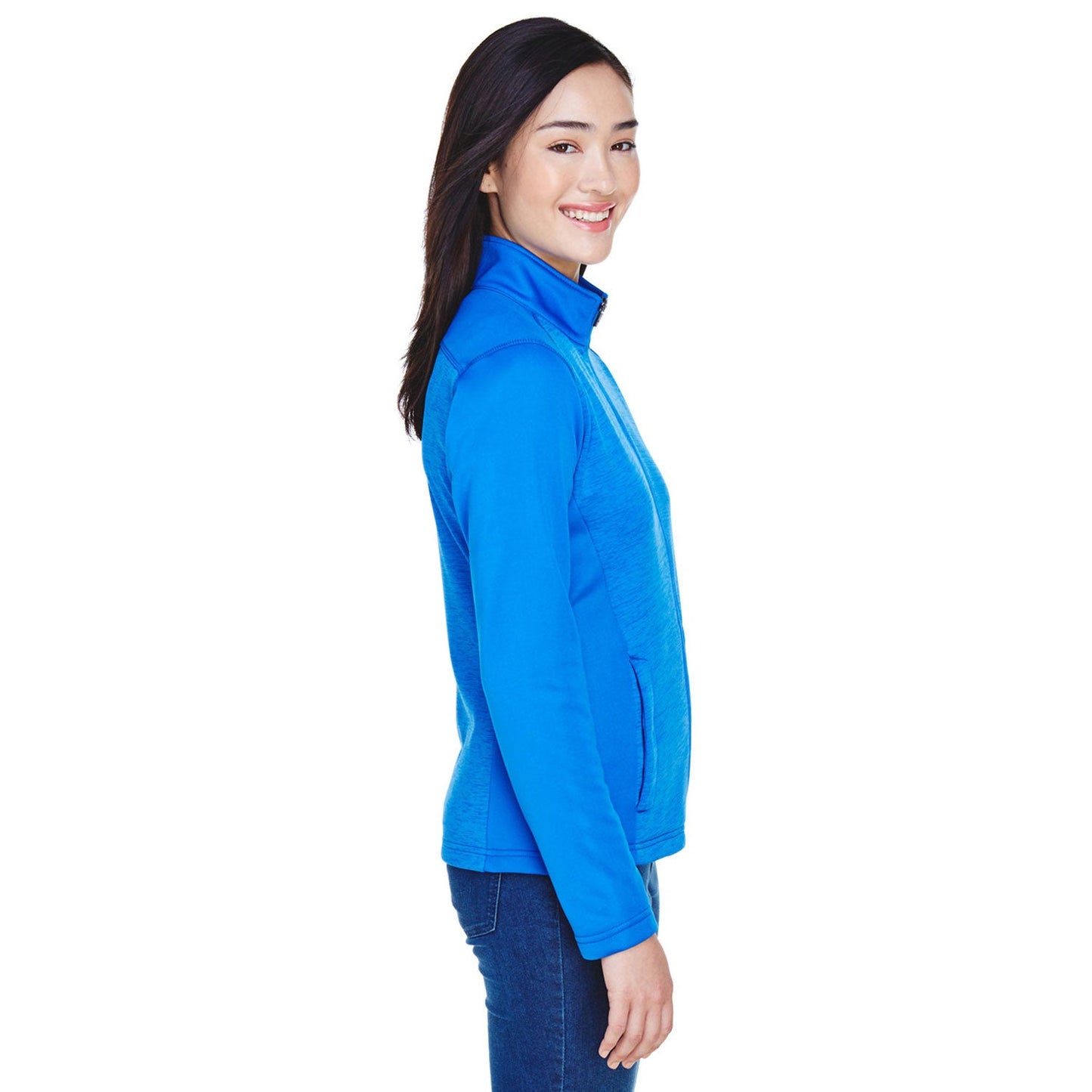 Black Heather Sweatshirt - Devon & Jones - Full Zip Fleece