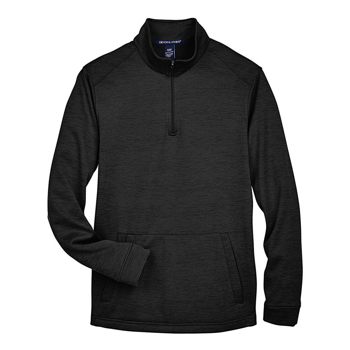Black Heather Sweatshirt - Devon & Jones - Warm Fleece