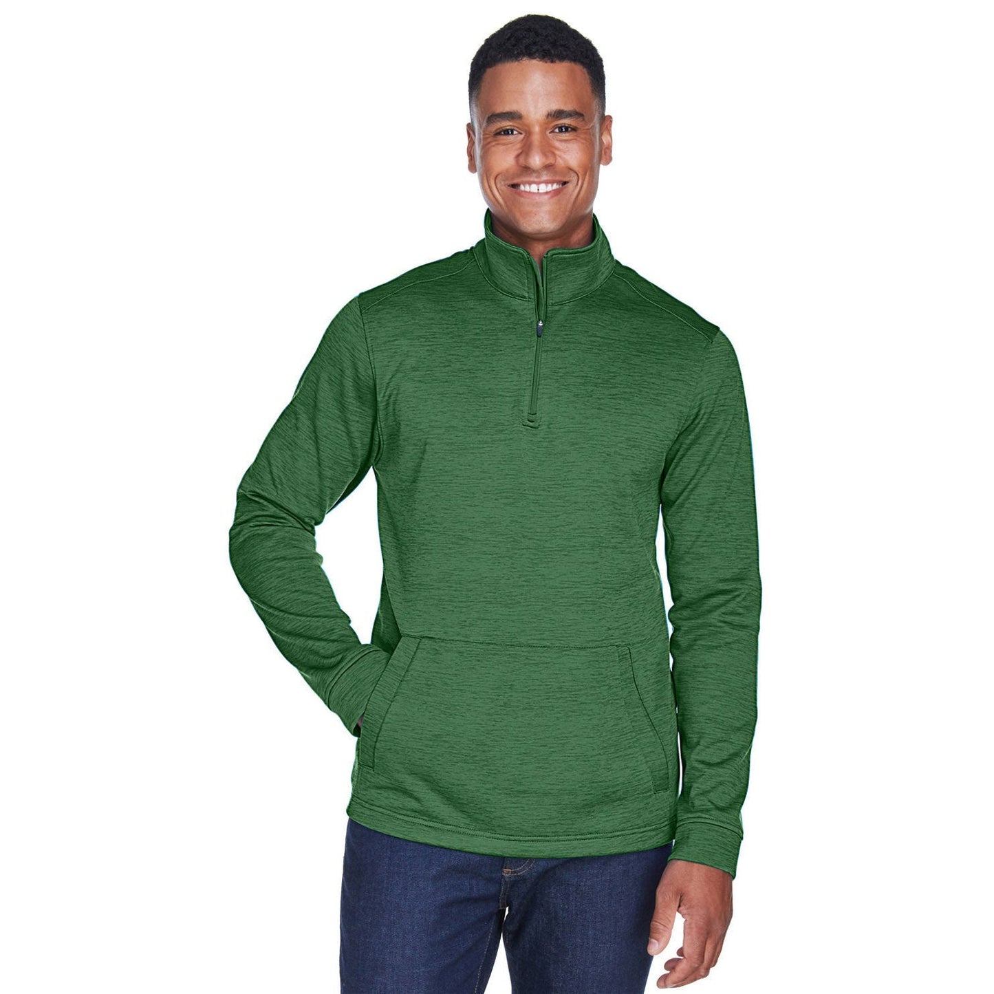 Black Heather Sweatshirt - Devon & Jones - Warm Fleece
