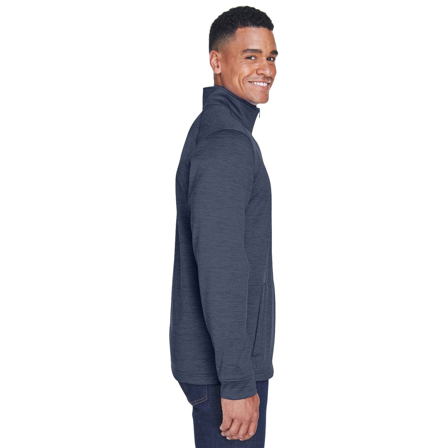 Black Heather Sweatshirt - Devon & Jones - Warm Fleece