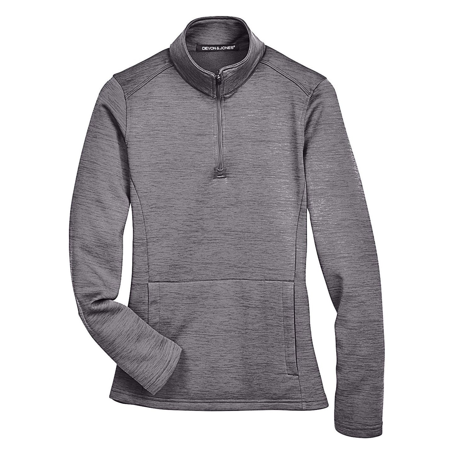 Black Heather Sweatshirts - Devon & Jones - Cozy Fleece