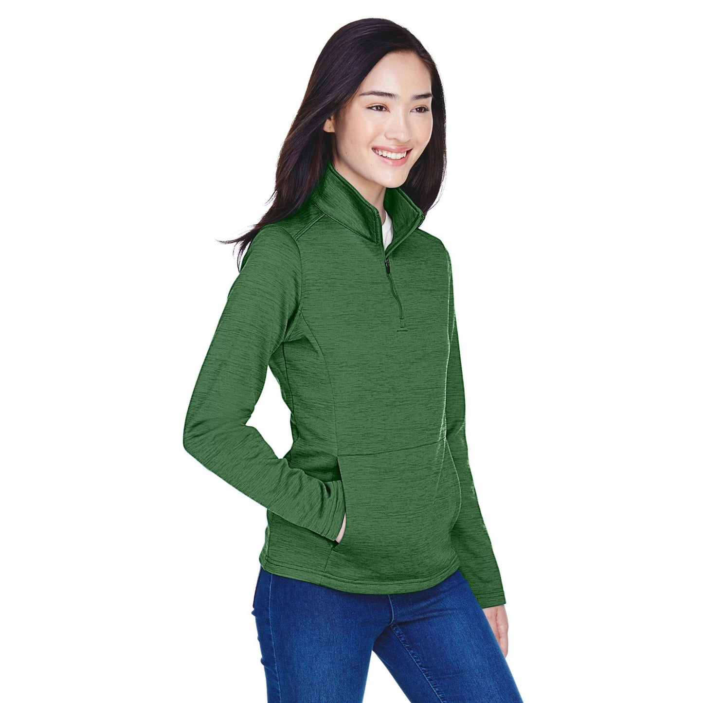 Black Heather Sweatshirts - Devon & Jones - Cozy Fleece