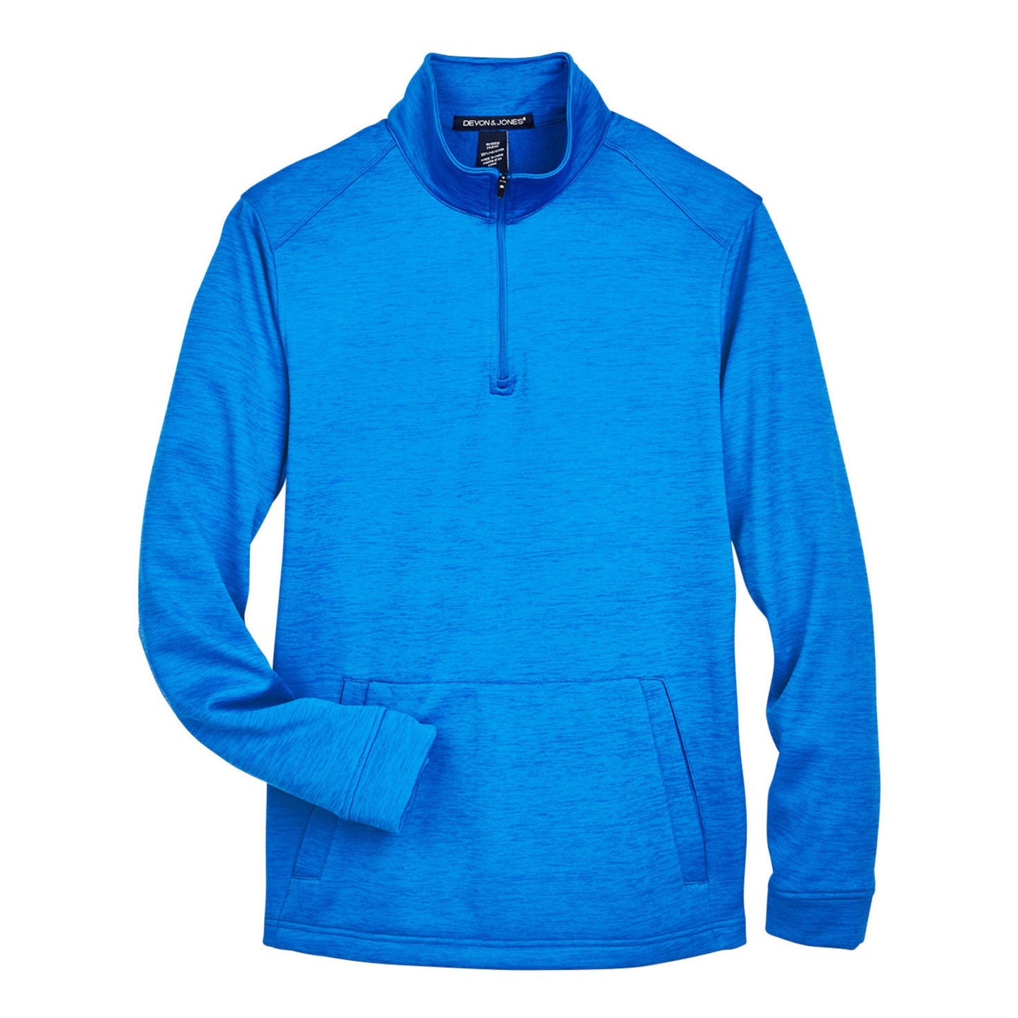 Black Heather Sweatshirts - Devon & Jones - Cozy Fleece