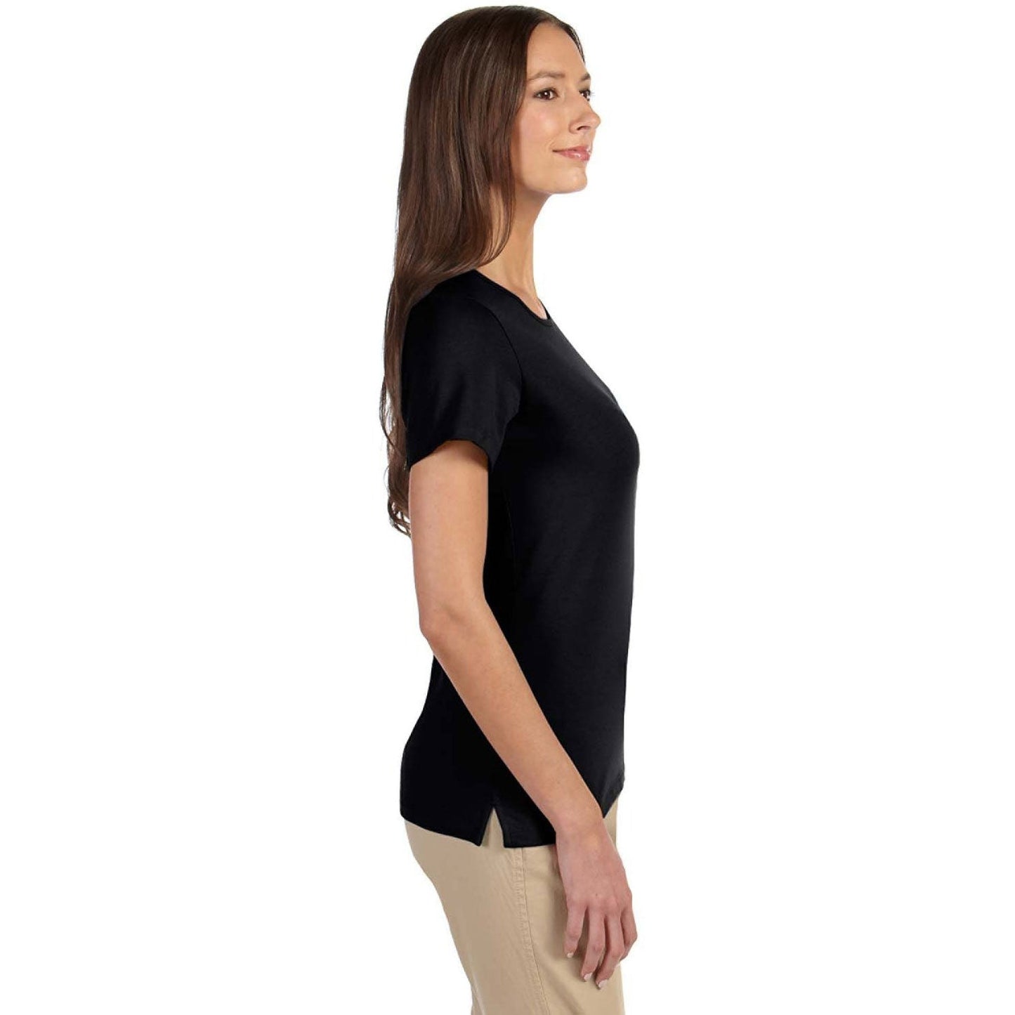 Black T-Shirts - Devon & Jones - Flattering Fit