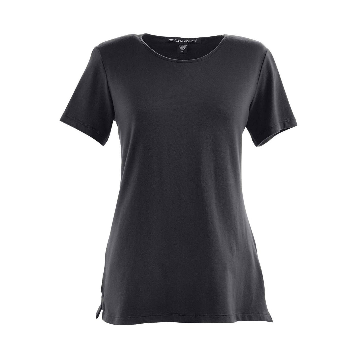 Black T-Shirts - Devon & Jones - Flattering Fit