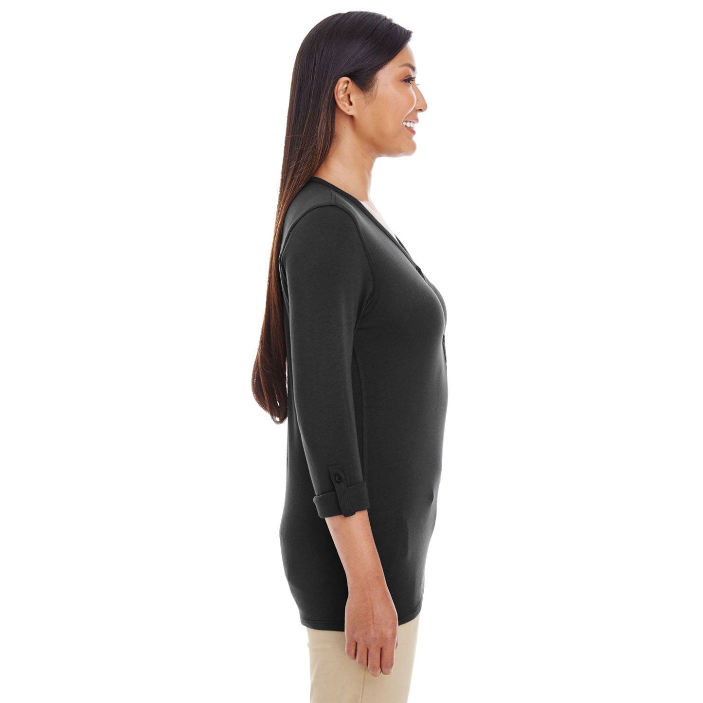 Black Blouses - Devon & Jones - Soft Knit Top