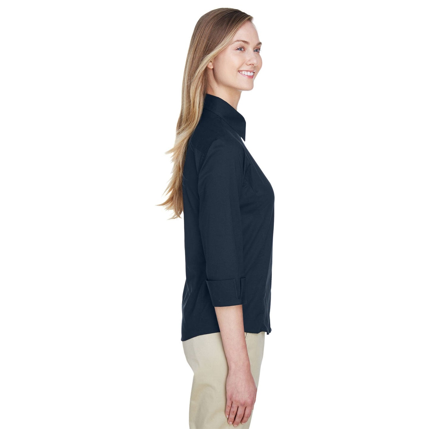Black Button Up Shirt - Devon & Jones - Perfect Fit