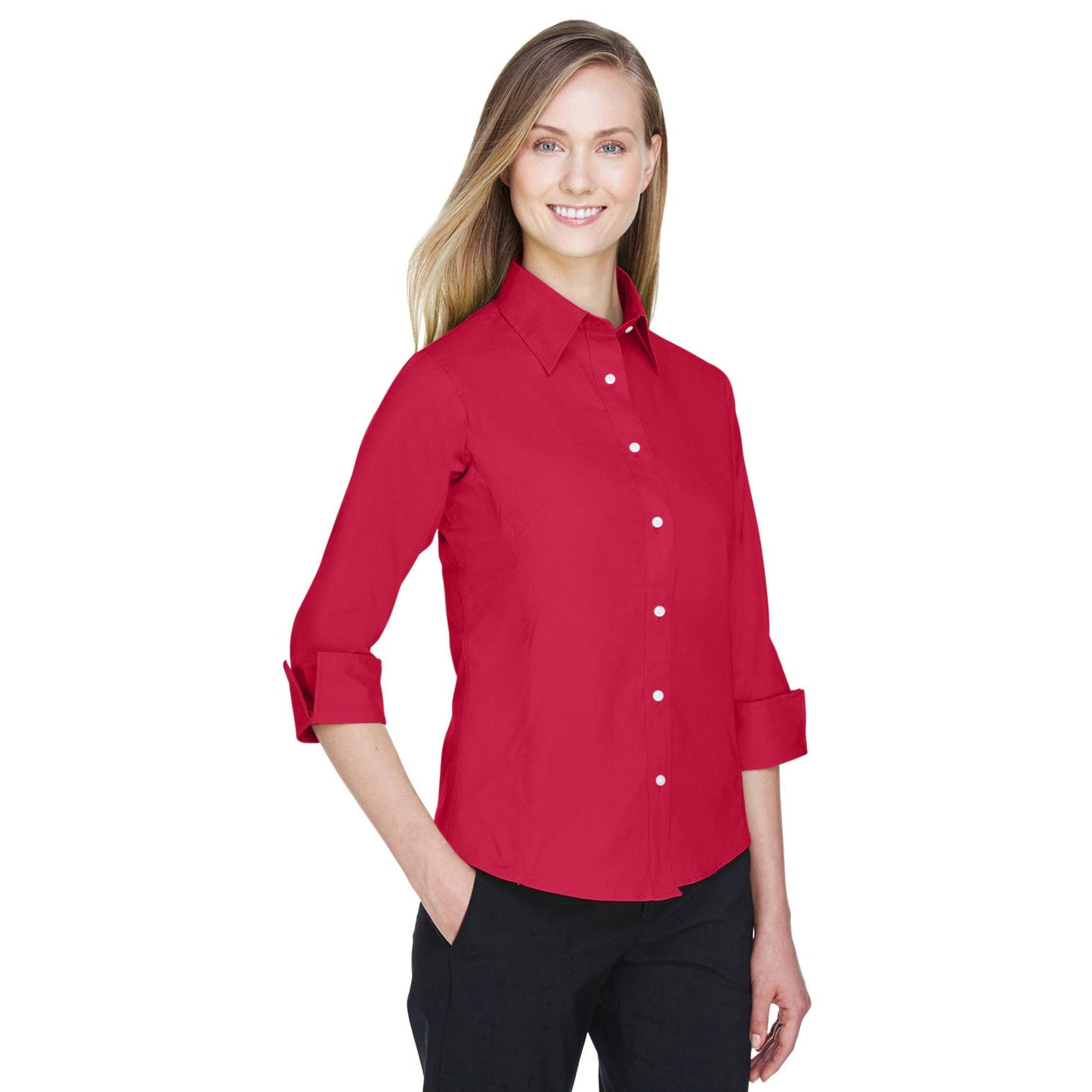 Black Button Up Shirt - Devon & Jones - Perfect Fit