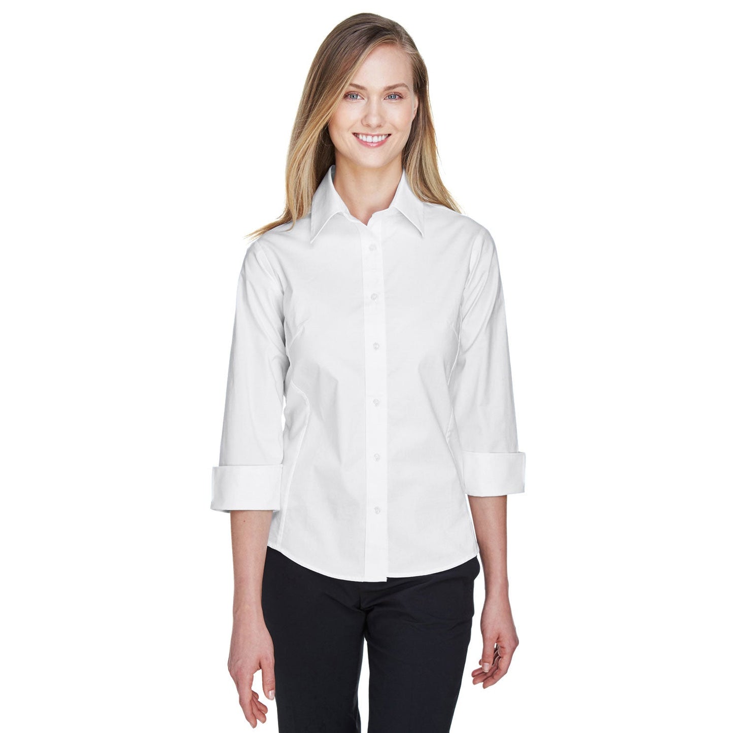 Black Button Up Shirt - Devon & Jones - Perfect Fit