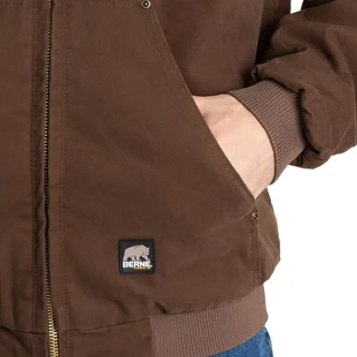 Black Jackets - Berne - Durable Hooded Jacket