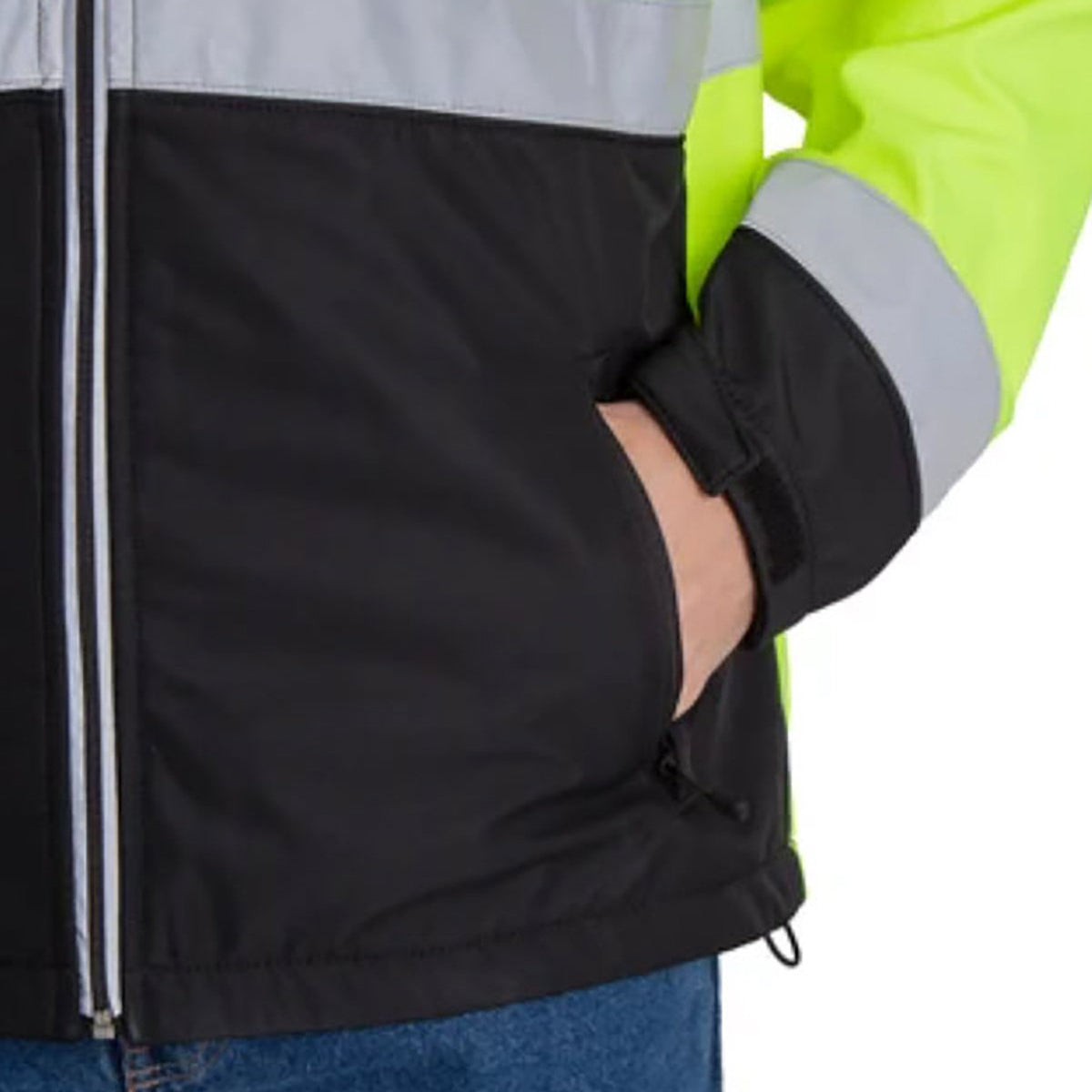 Yellow/Lime Safety Jackets | Berne | Hvj206T Type R Class 3 Tall Softshell
