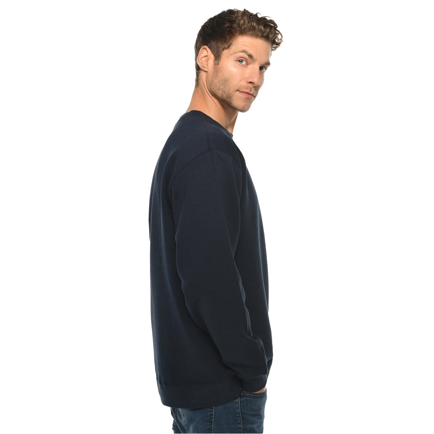 Black Sweatshirts - Lane Seven - Cozy Crewneck Fit