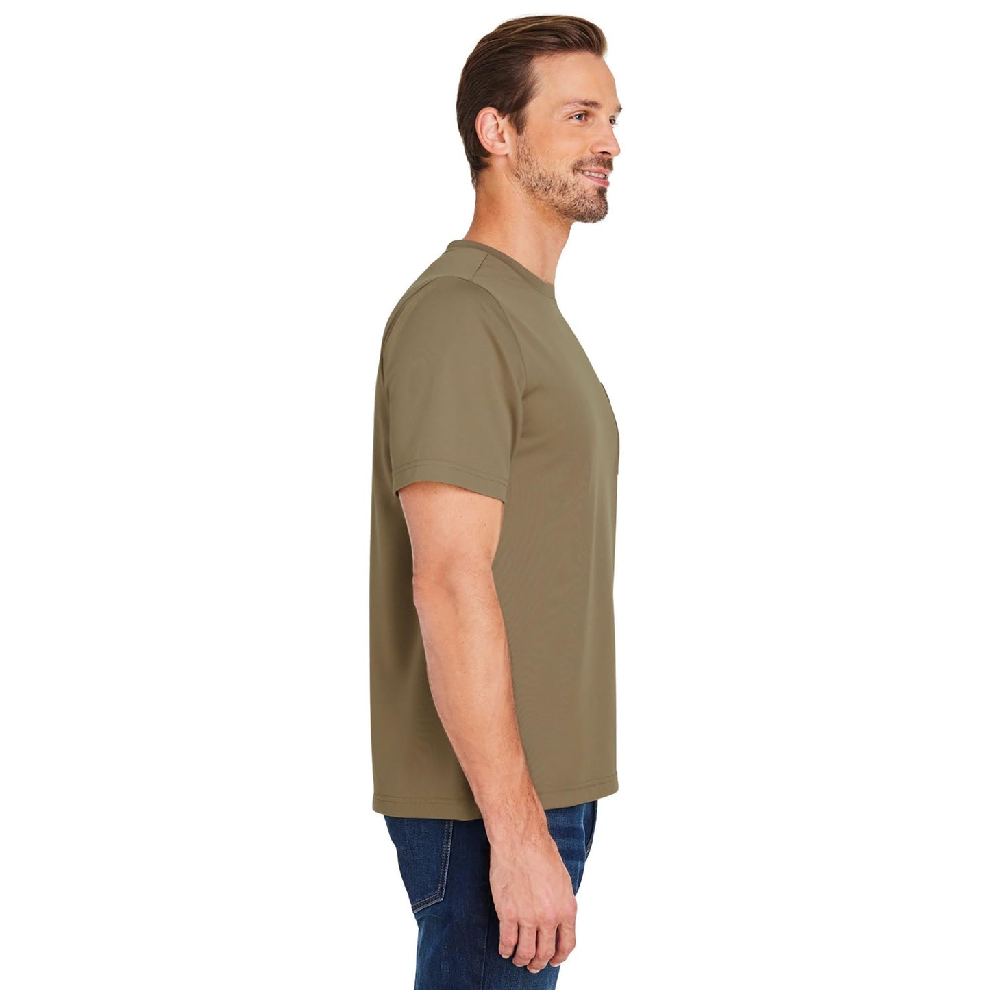 Black Workwear T-Shirt - Harriton - Moisture-Wicking