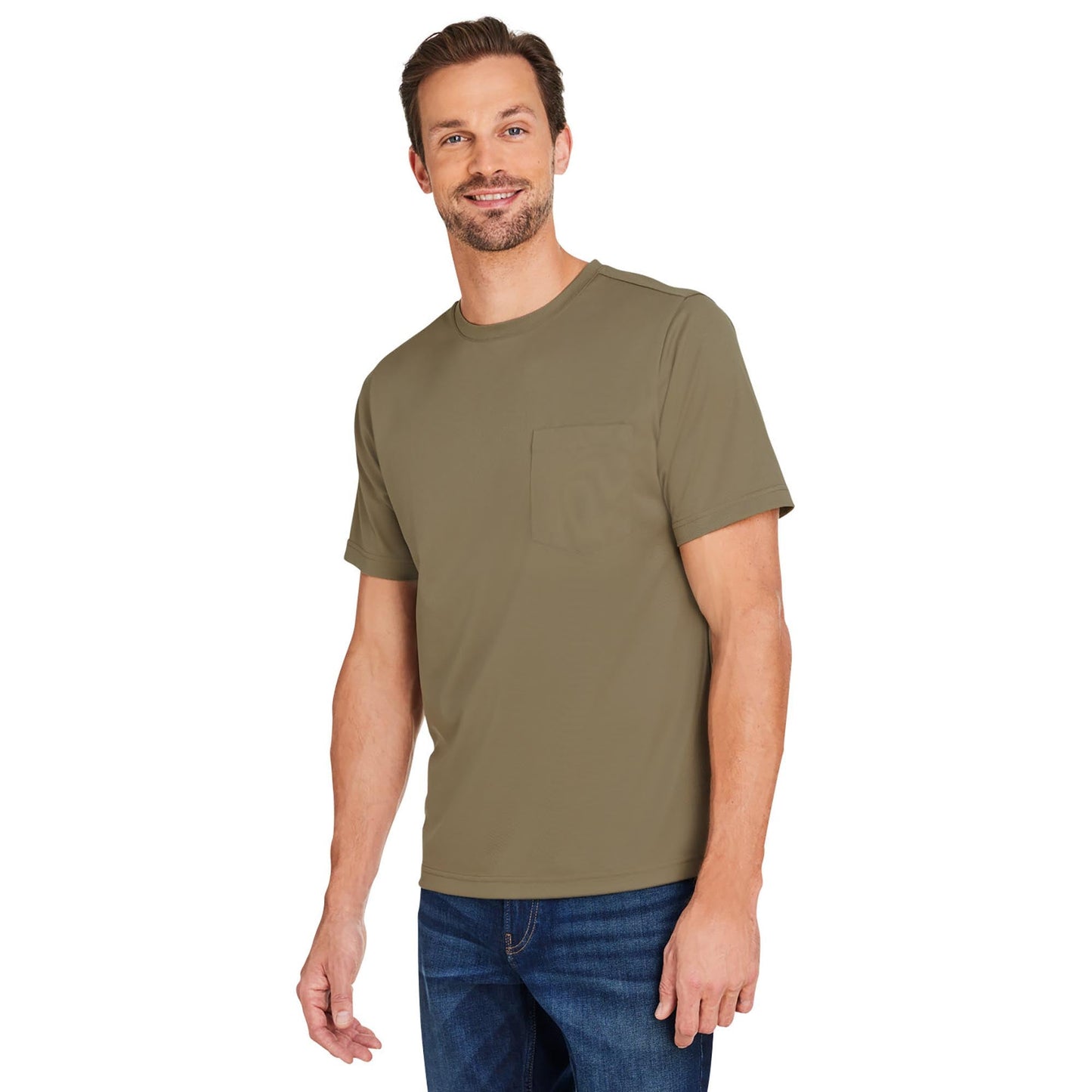 Black Workwear T-Shirt - Harriton - Moisture-Wicking